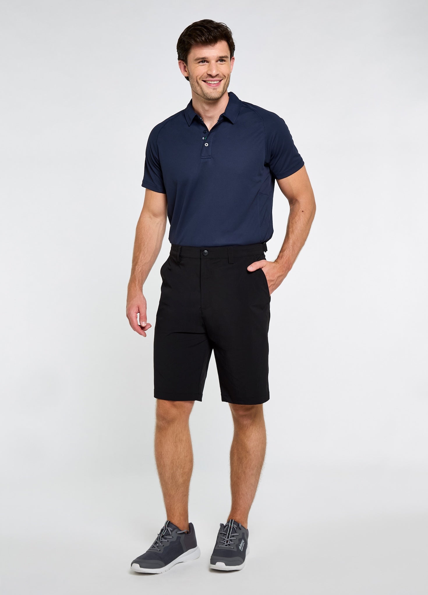 California Mens Crew Shorts - Black