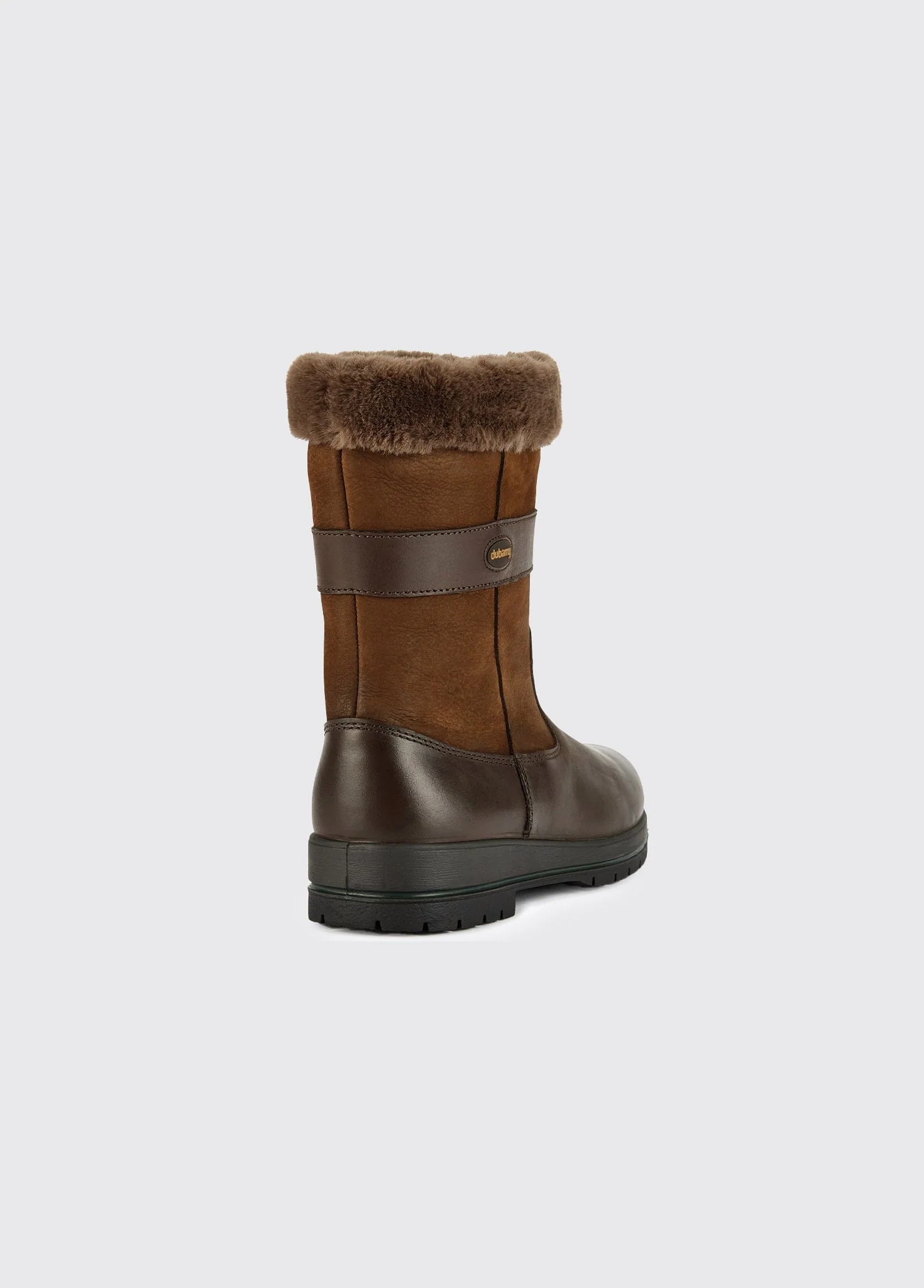 Foxrock Fur Lined County Boot - Walnut