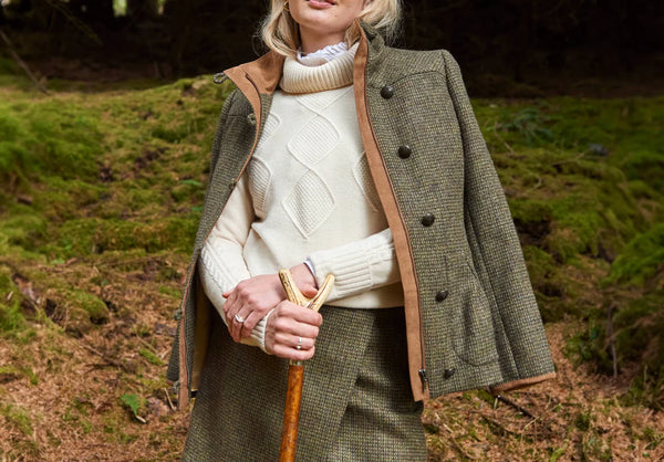 Bracken Tweed Coat - Heath hover image