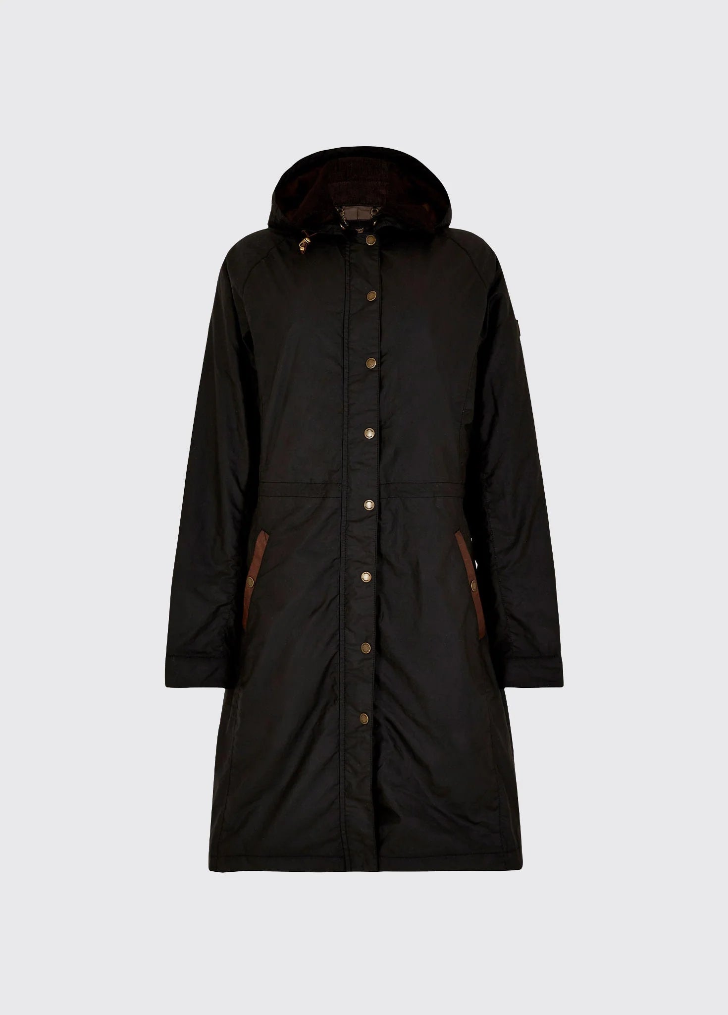 Redington Ladies Long Wax Coat - Black