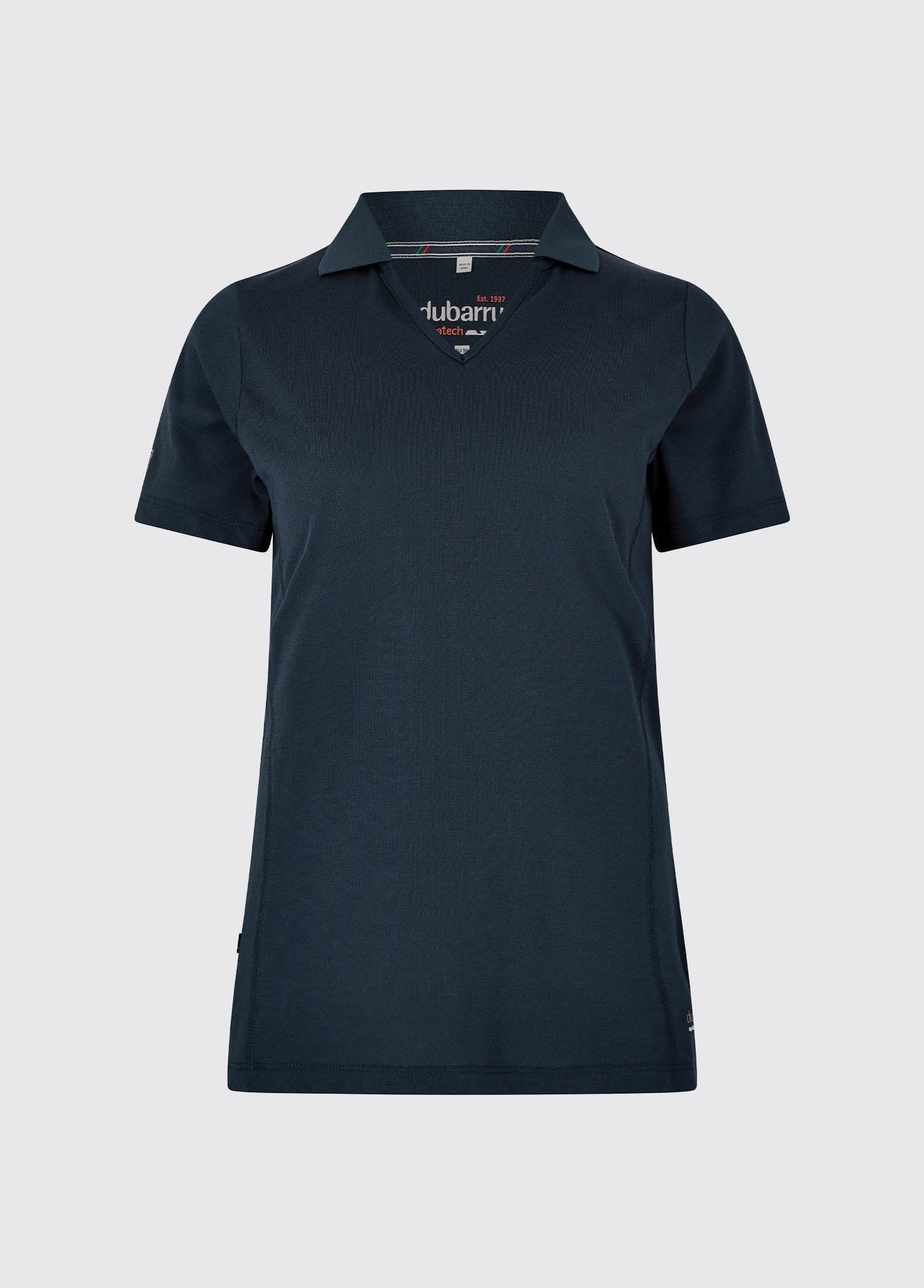 Women's Embroidered Collar Polo - Navy main image 0