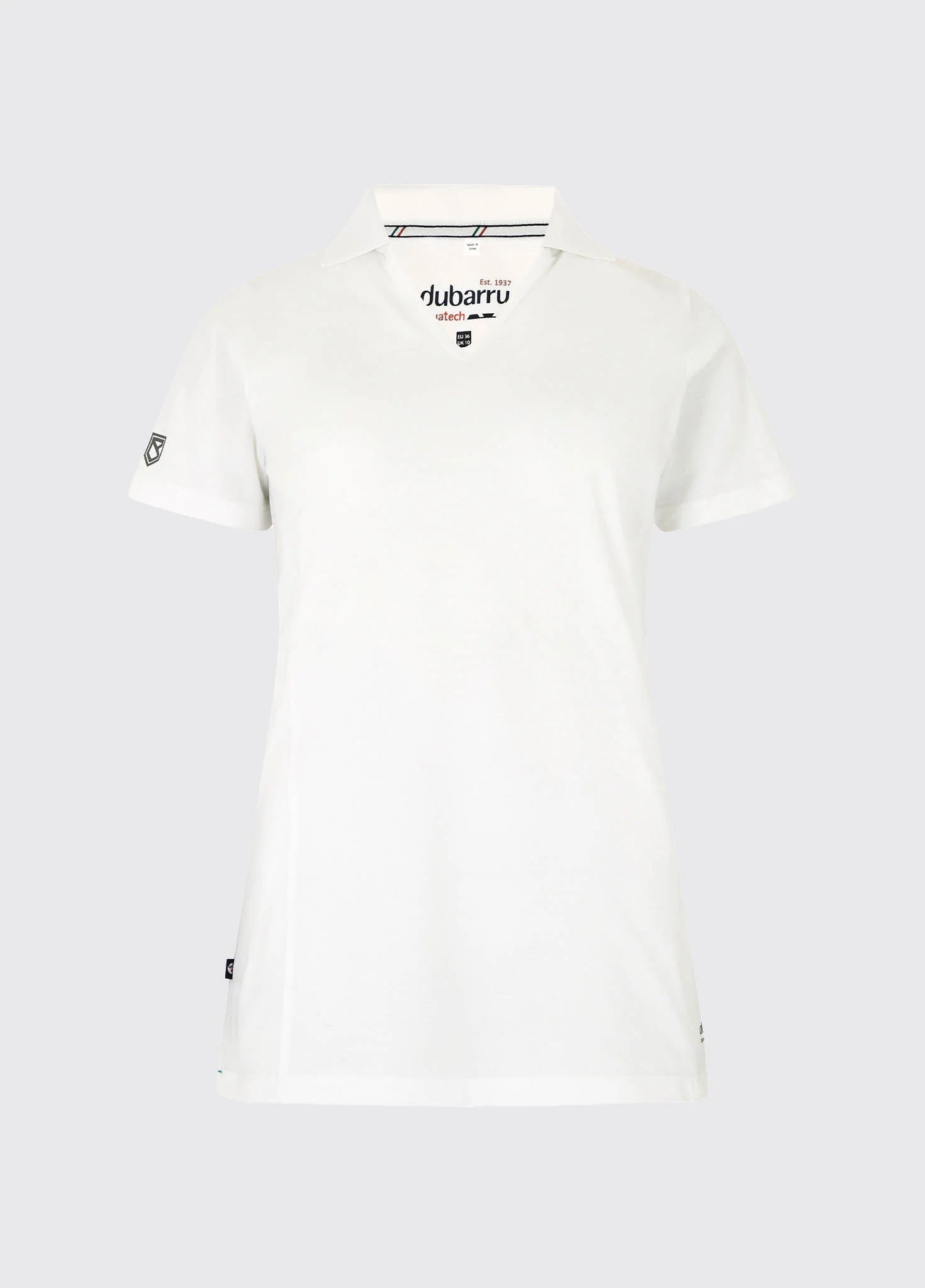 Seville Women’s V-neck Polo - White