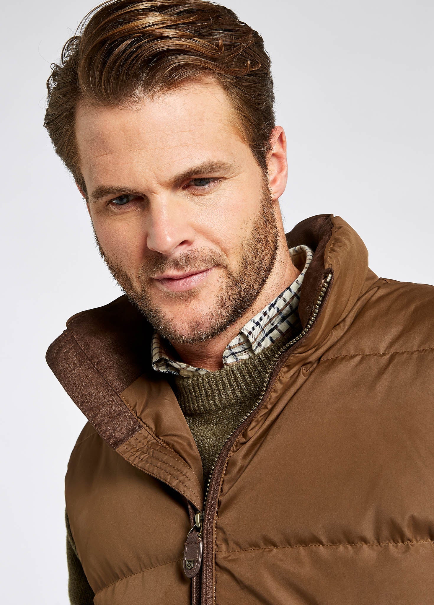 Graystown Down Gilet - Walnut