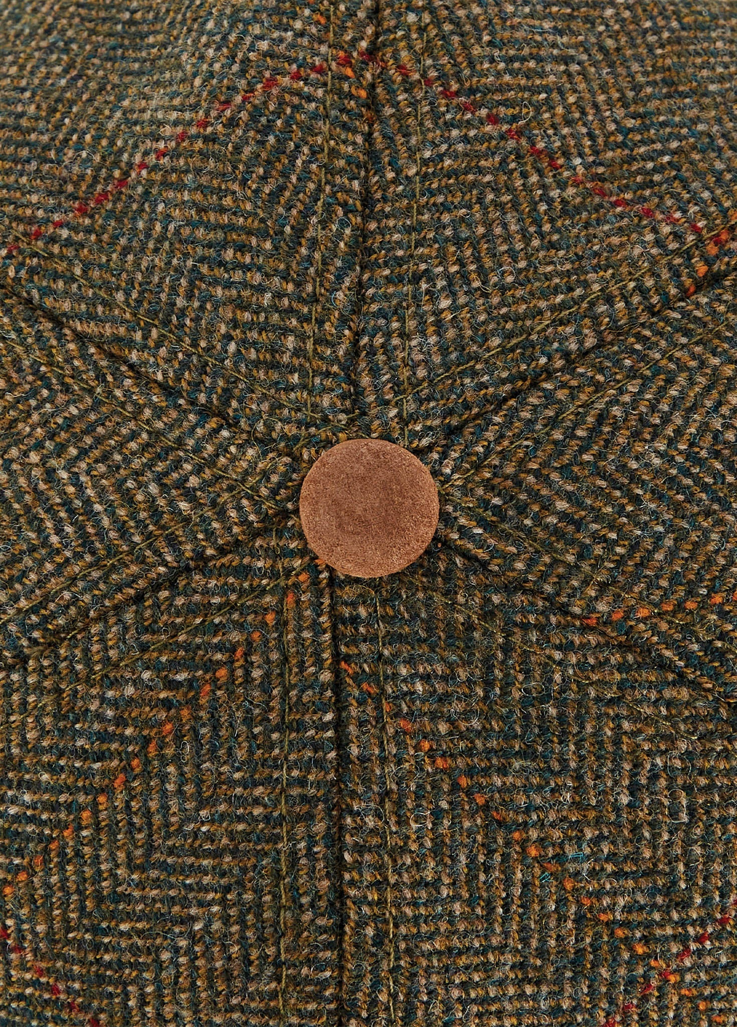 Dowd Mens Tweed Cap - Cedar