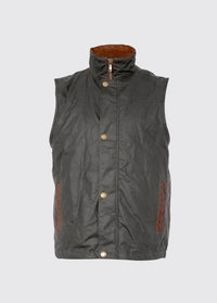 Mayfly Men's Waxed Cotton Vest - Olive