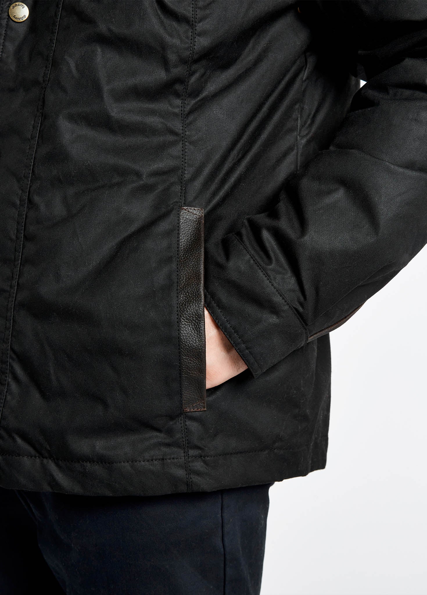 Carrickfergus Waxed Jacket - Black