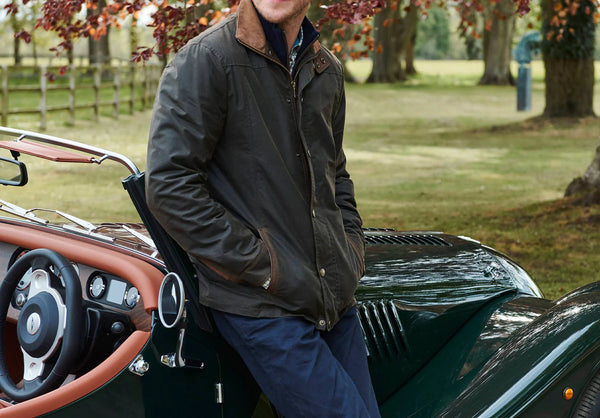 Carrickfergus Waxed Jacket - Olive hover image