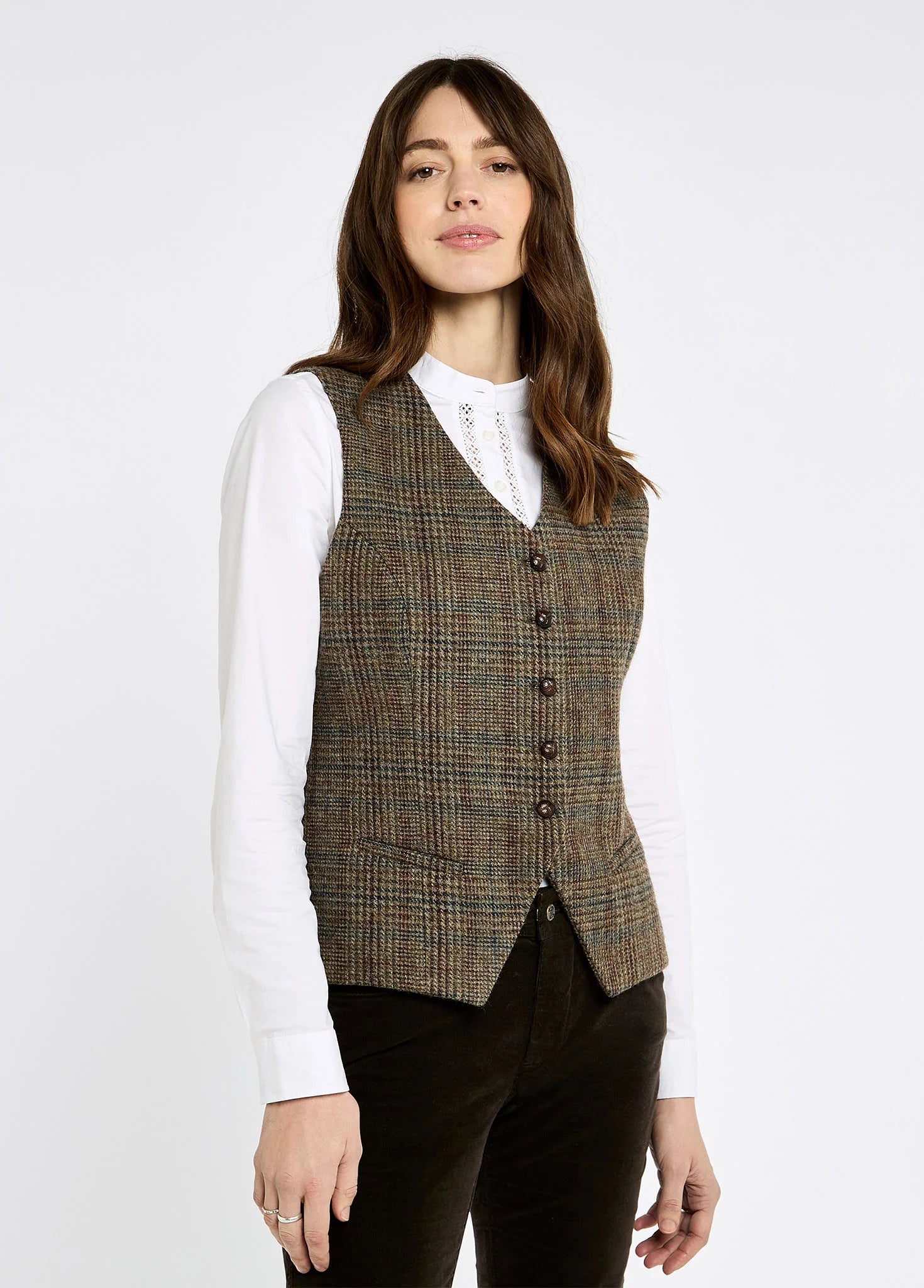 Robinswood Women’s Tweed Waistcoat - Kelty Glen