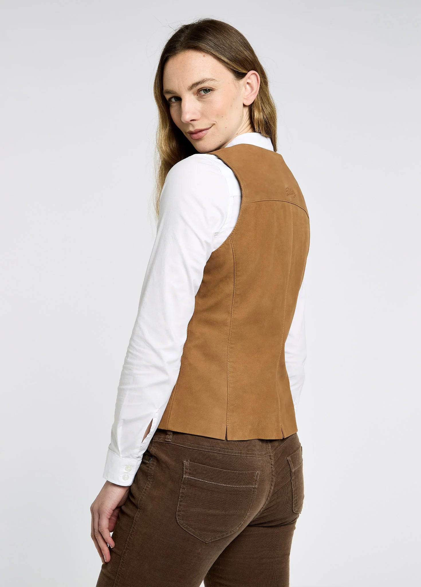Greville Ladies Tailored Waistcoat - Tan