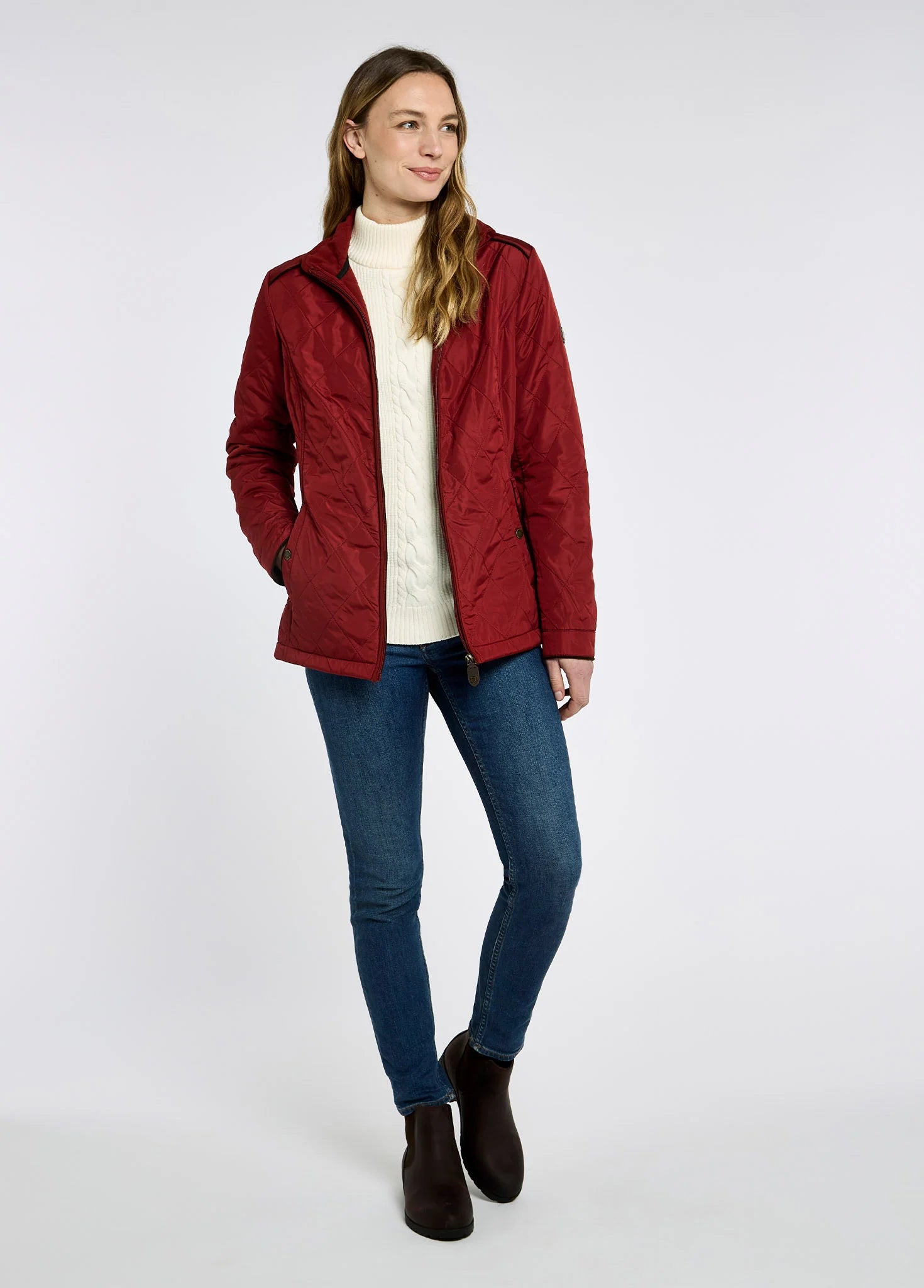 Glenfarne Women’s Quilted Jacket - Red Pepper