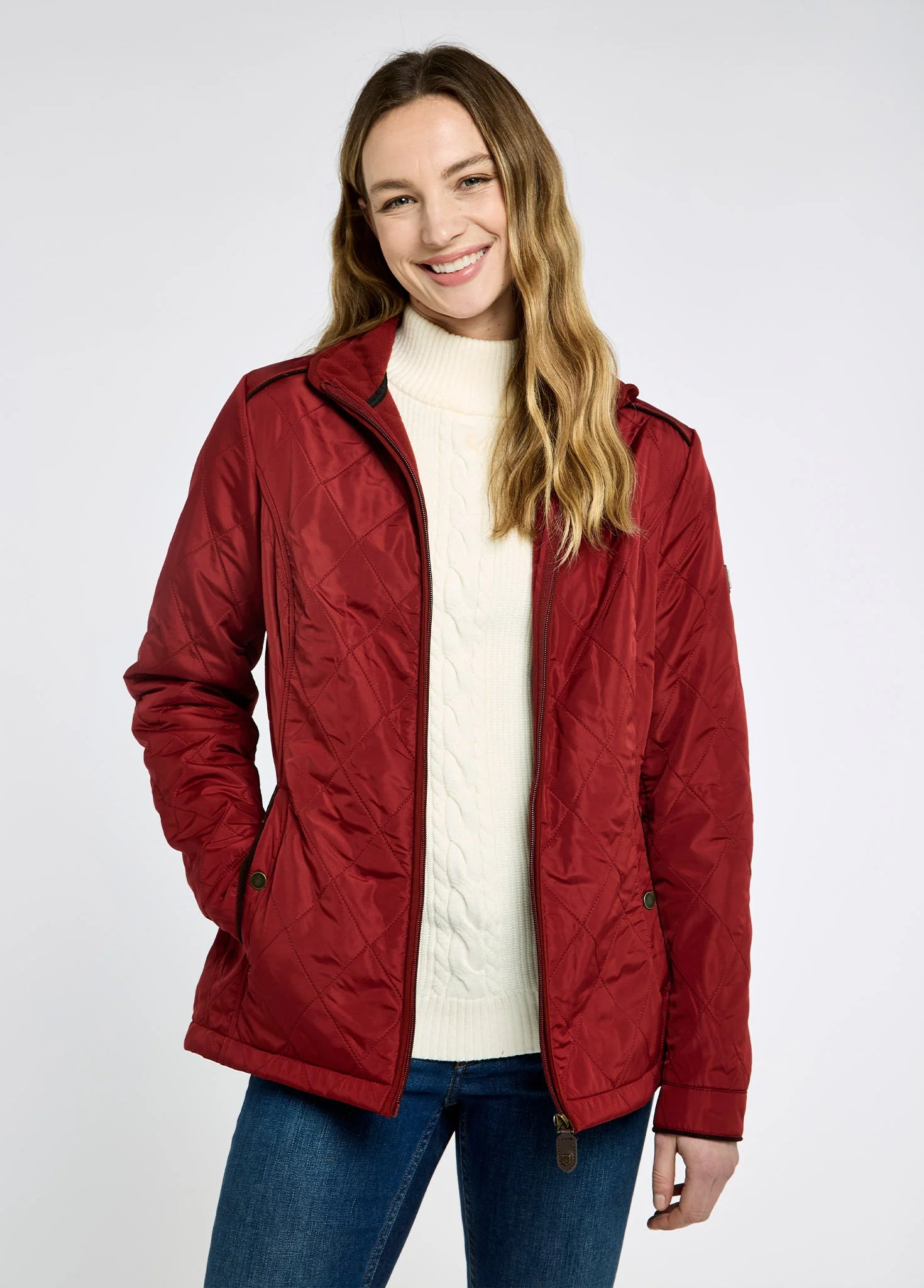 Glenfarne Women’s Quilted Jacket - Red Pepper