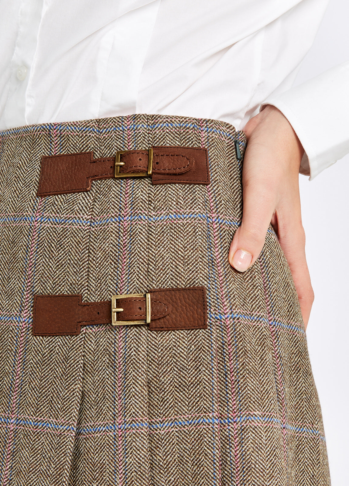 Blossom Tweed Skirt - Woodrose