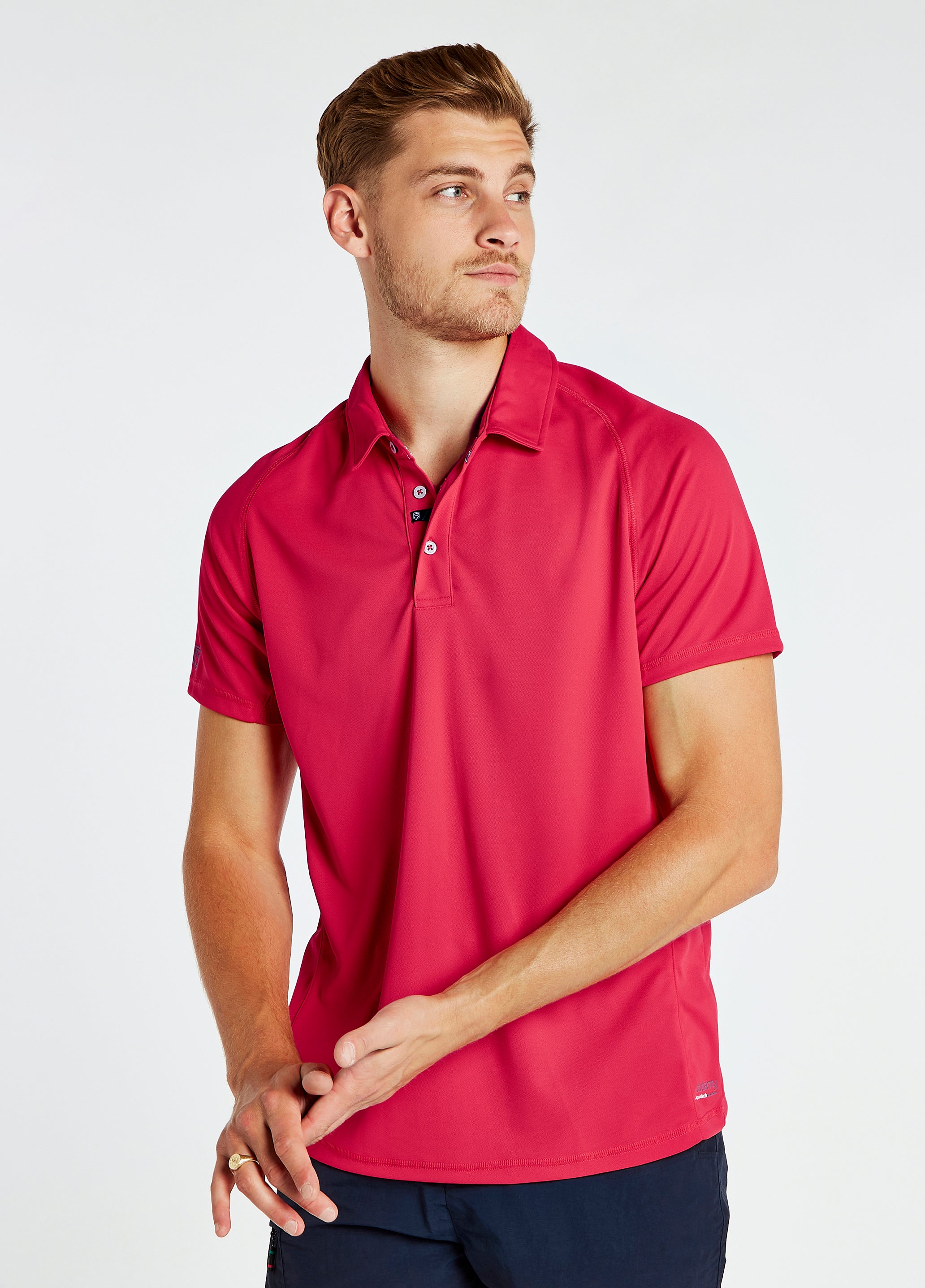 Menton Men's Technical Polo - Red