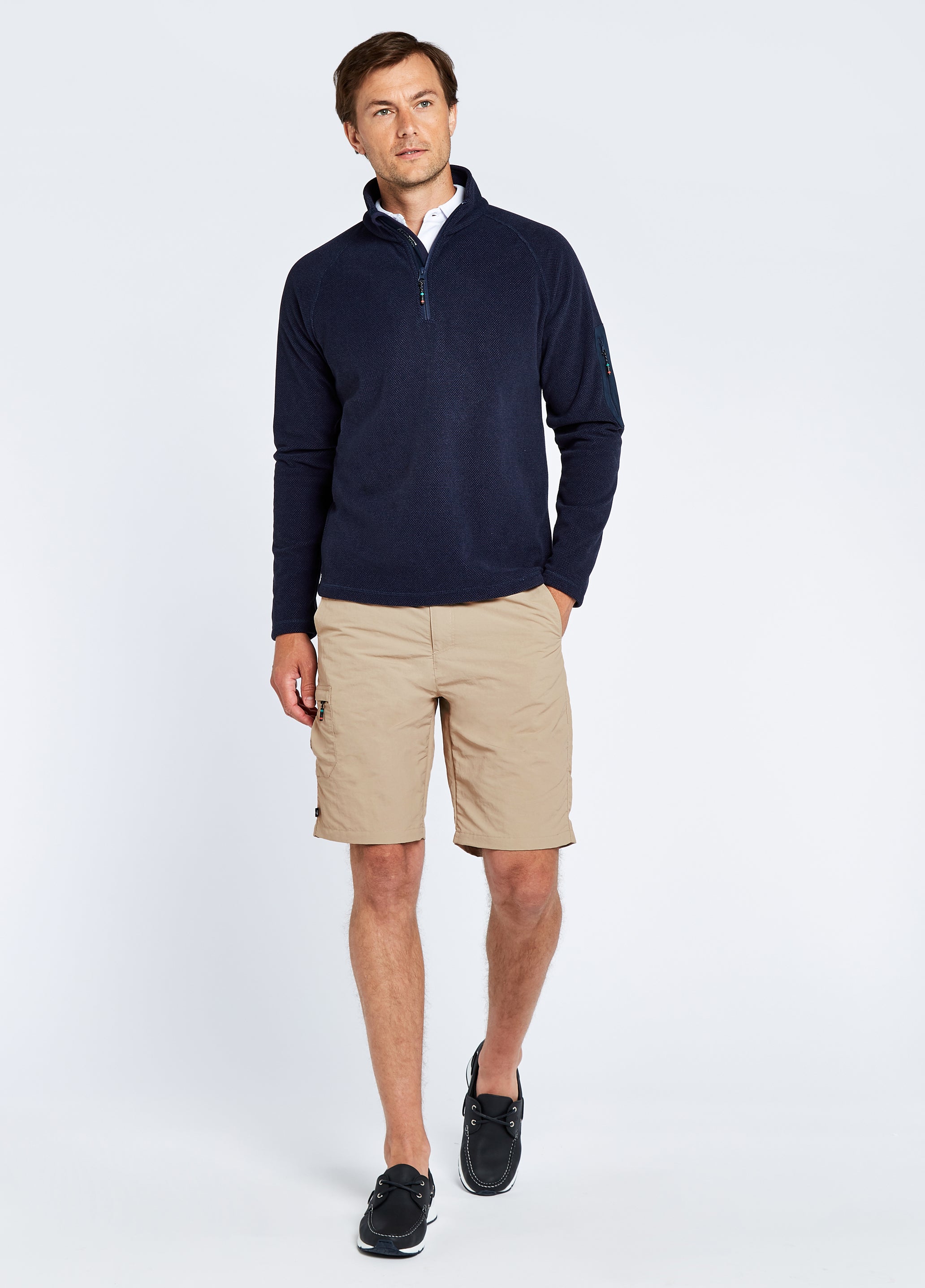 Monaco Unisex Quarter-zip Fleece - Navy