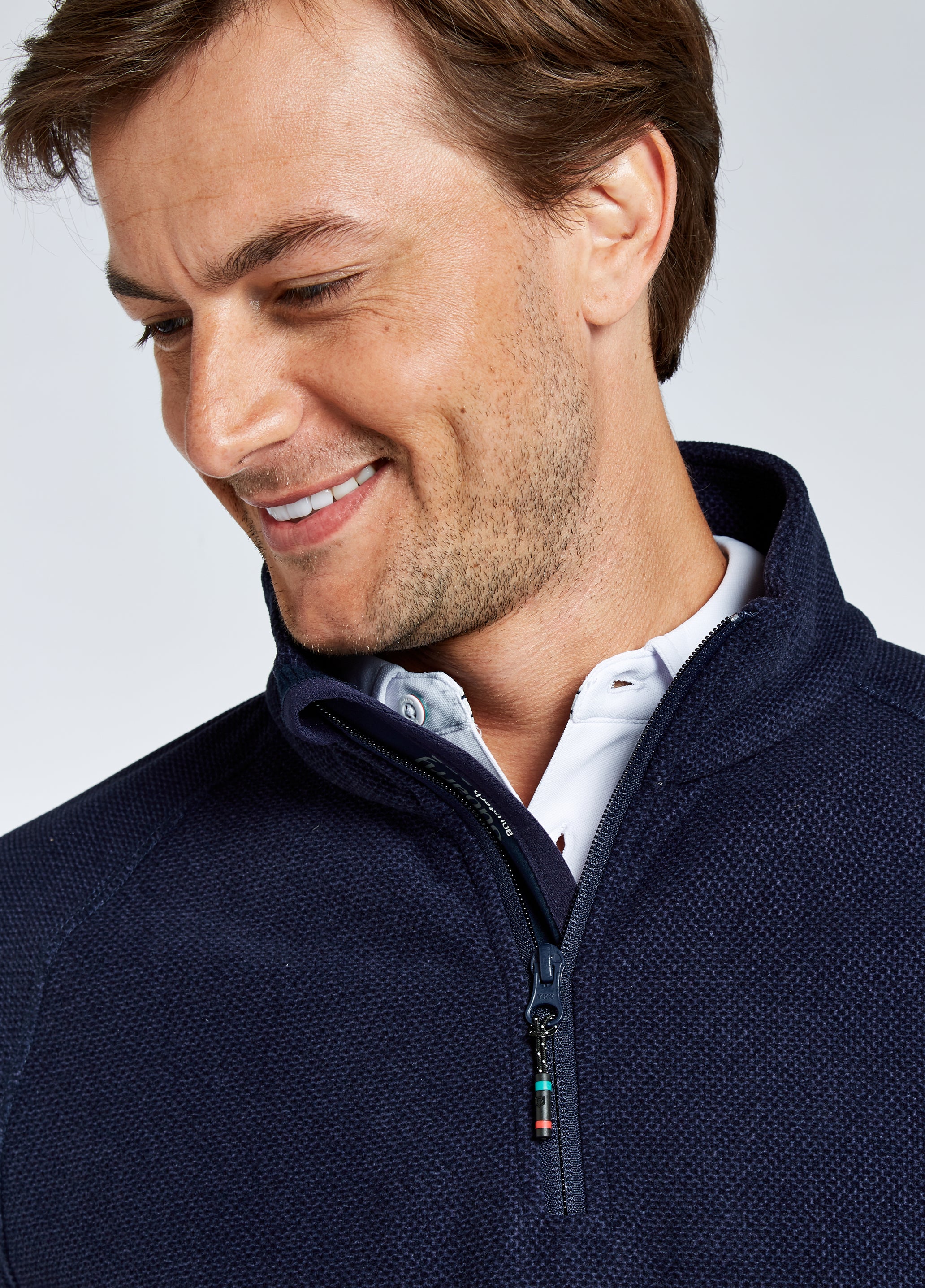 Monaco Unisex Quarter-zip Fleece - Navy