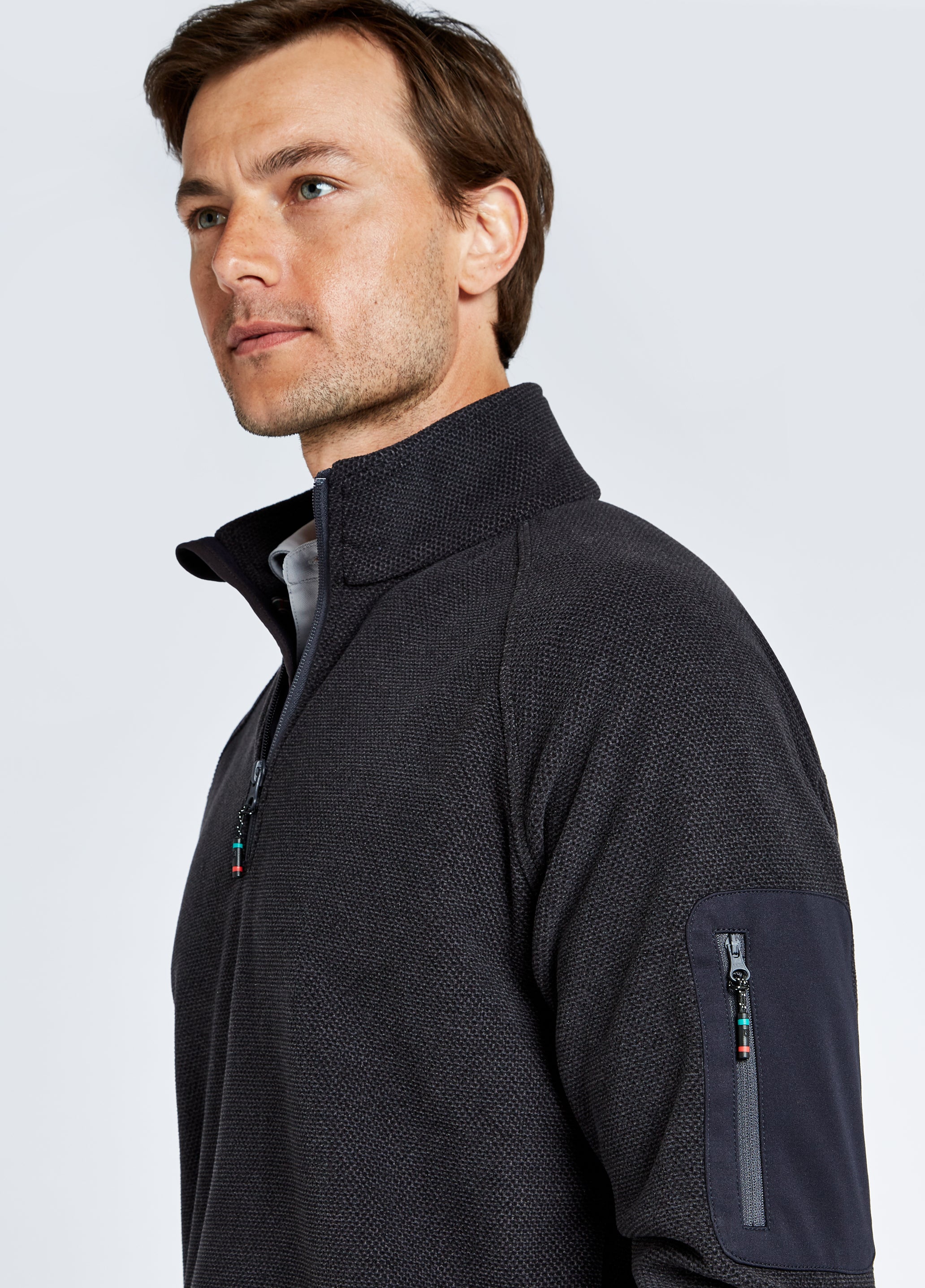 Monaco Unisex Quarter-zip Fleece - Graphite
