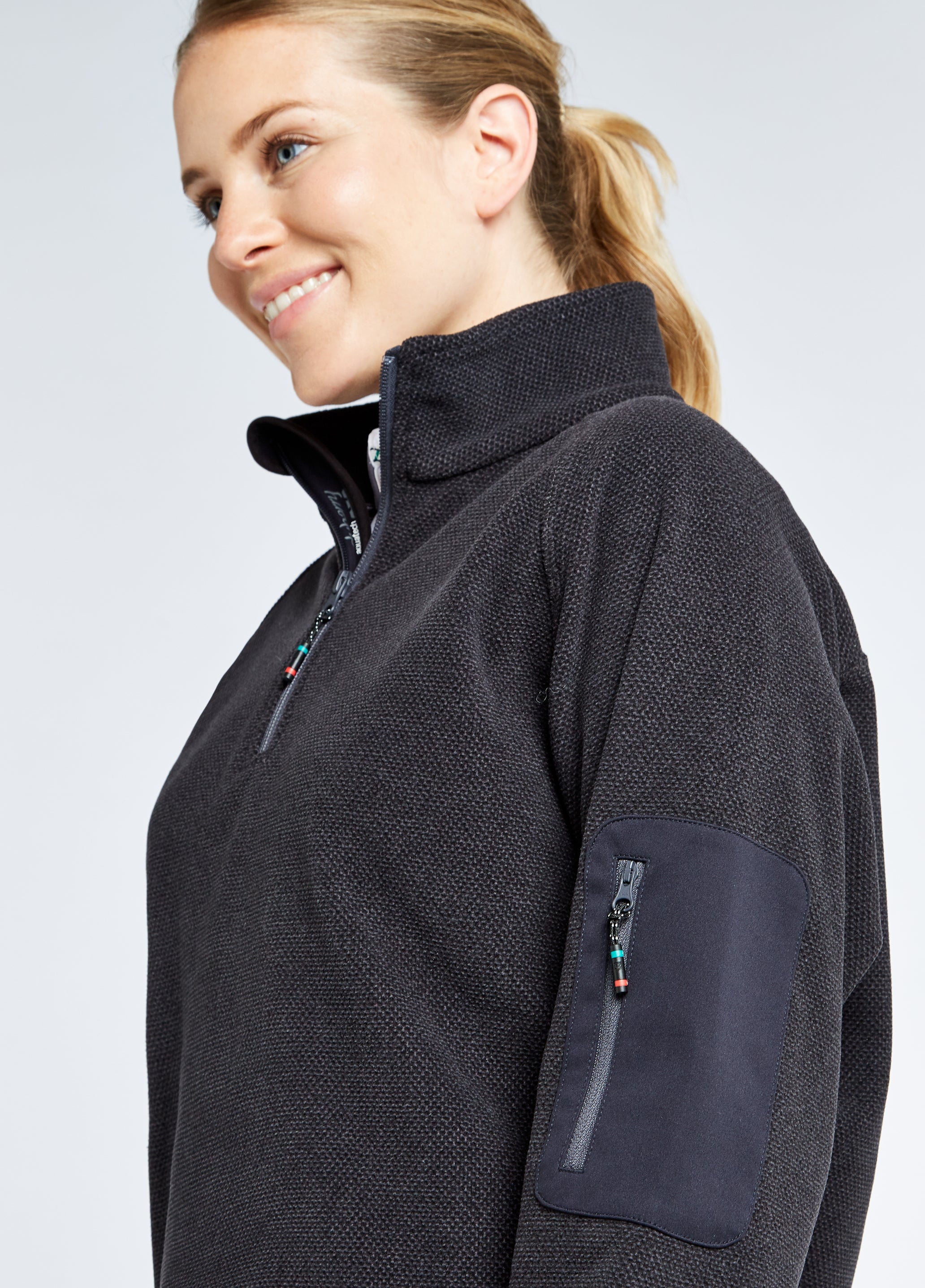 Monaco Unisex Quarter-zip Fleece - Graphite