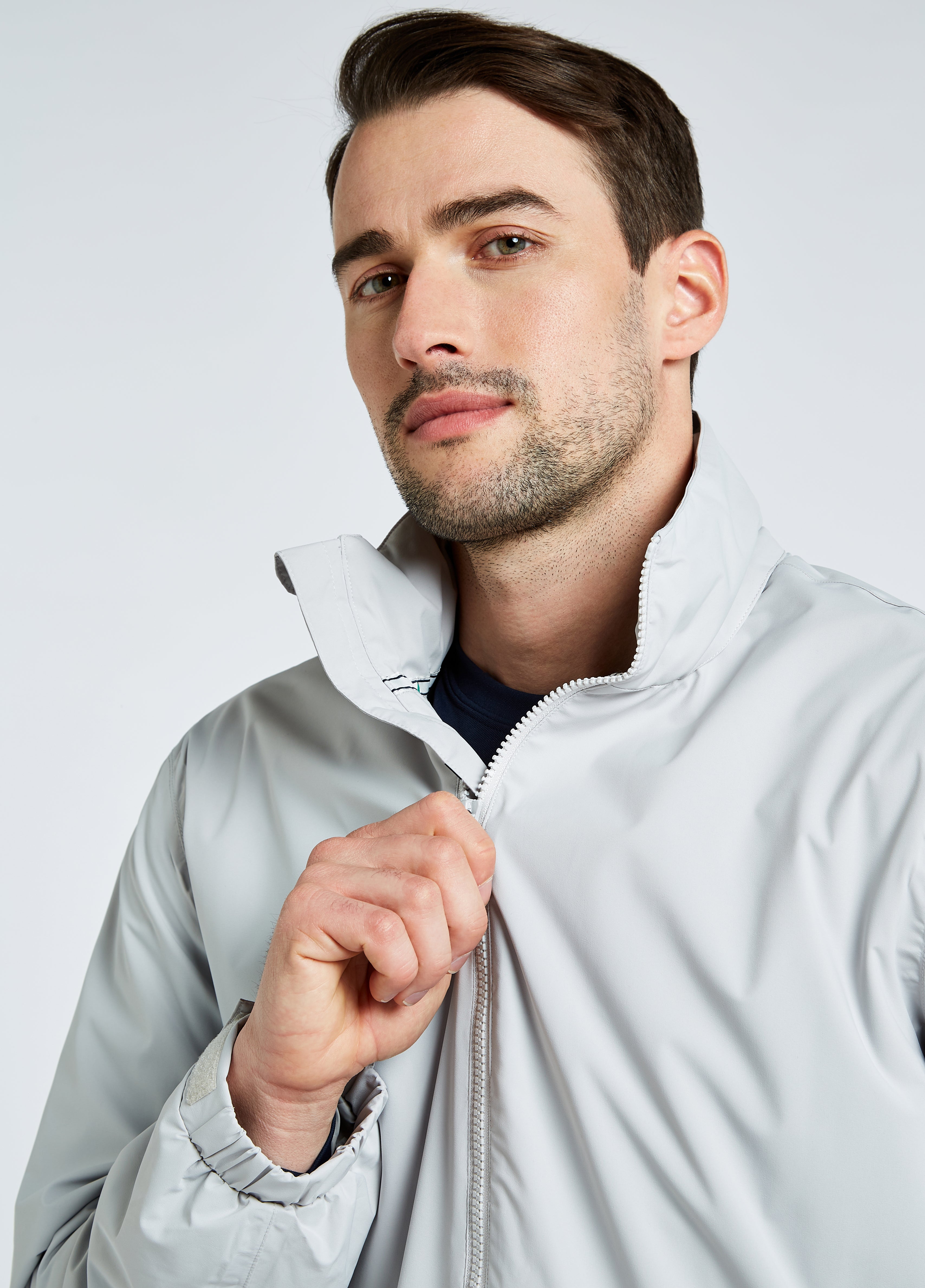 Croatia Men's Crew Jacket - Platinum