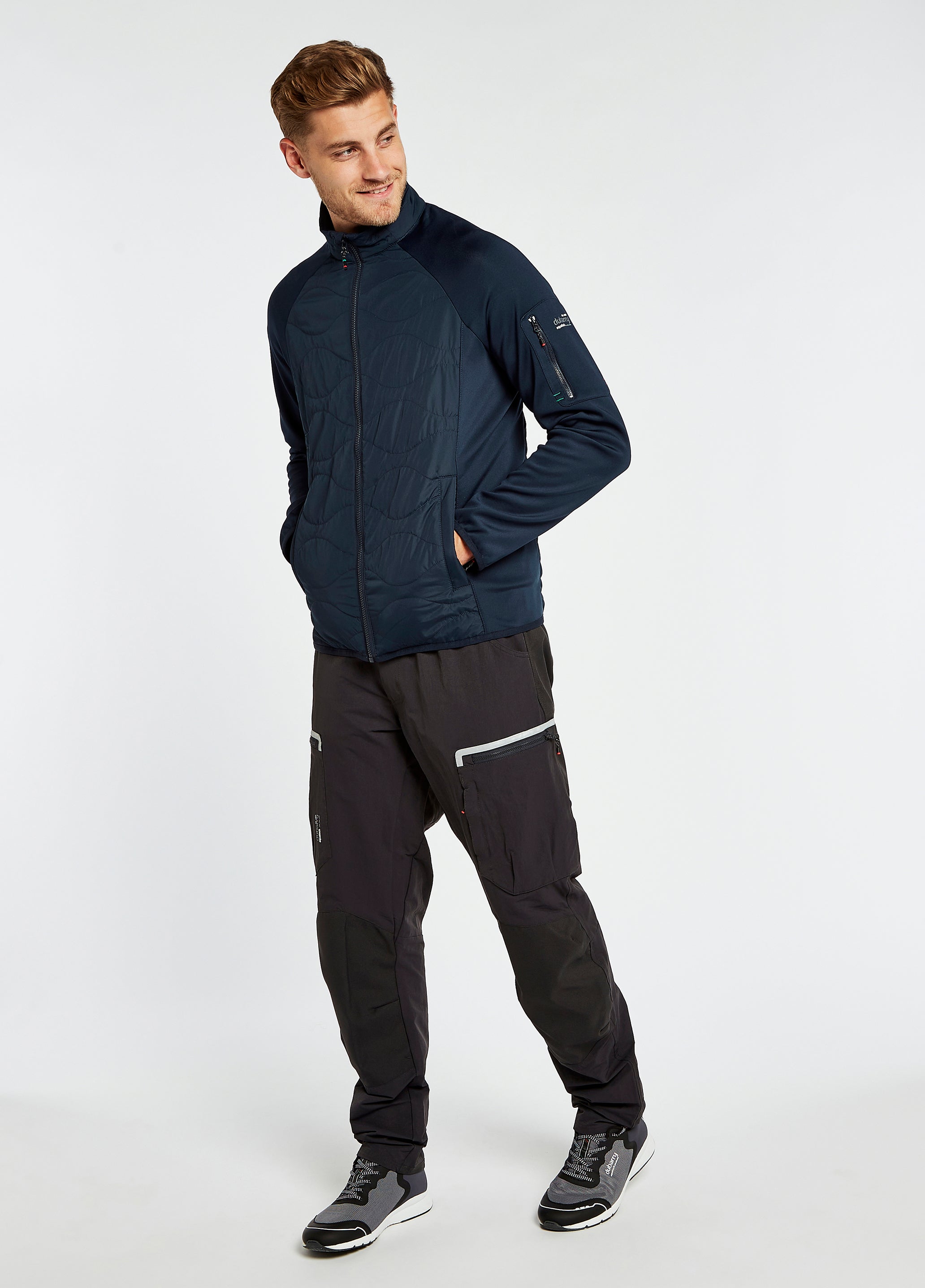 Atlantica Mens Hybrid Jacket - Navy