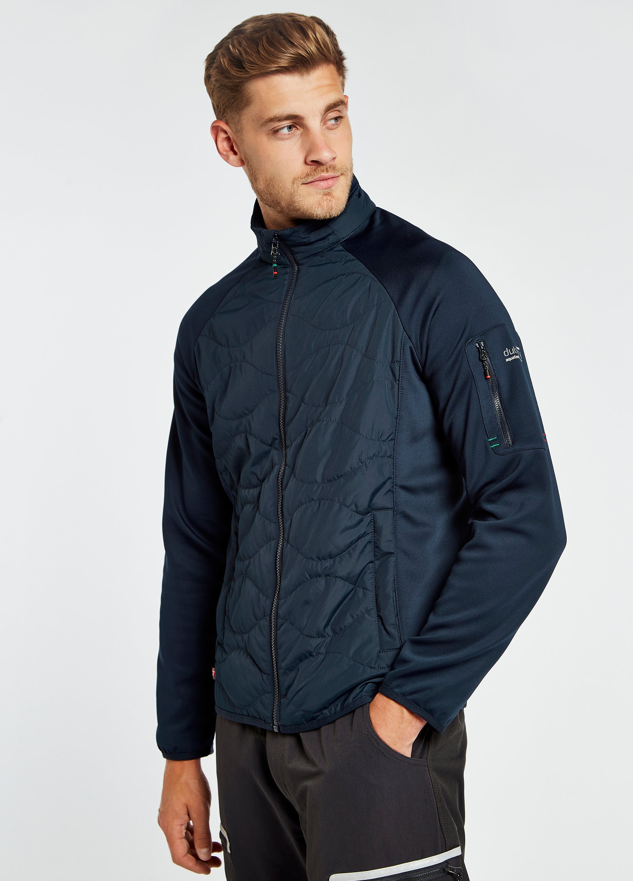 Atlantica Mens Hybrid Jacket - Navy