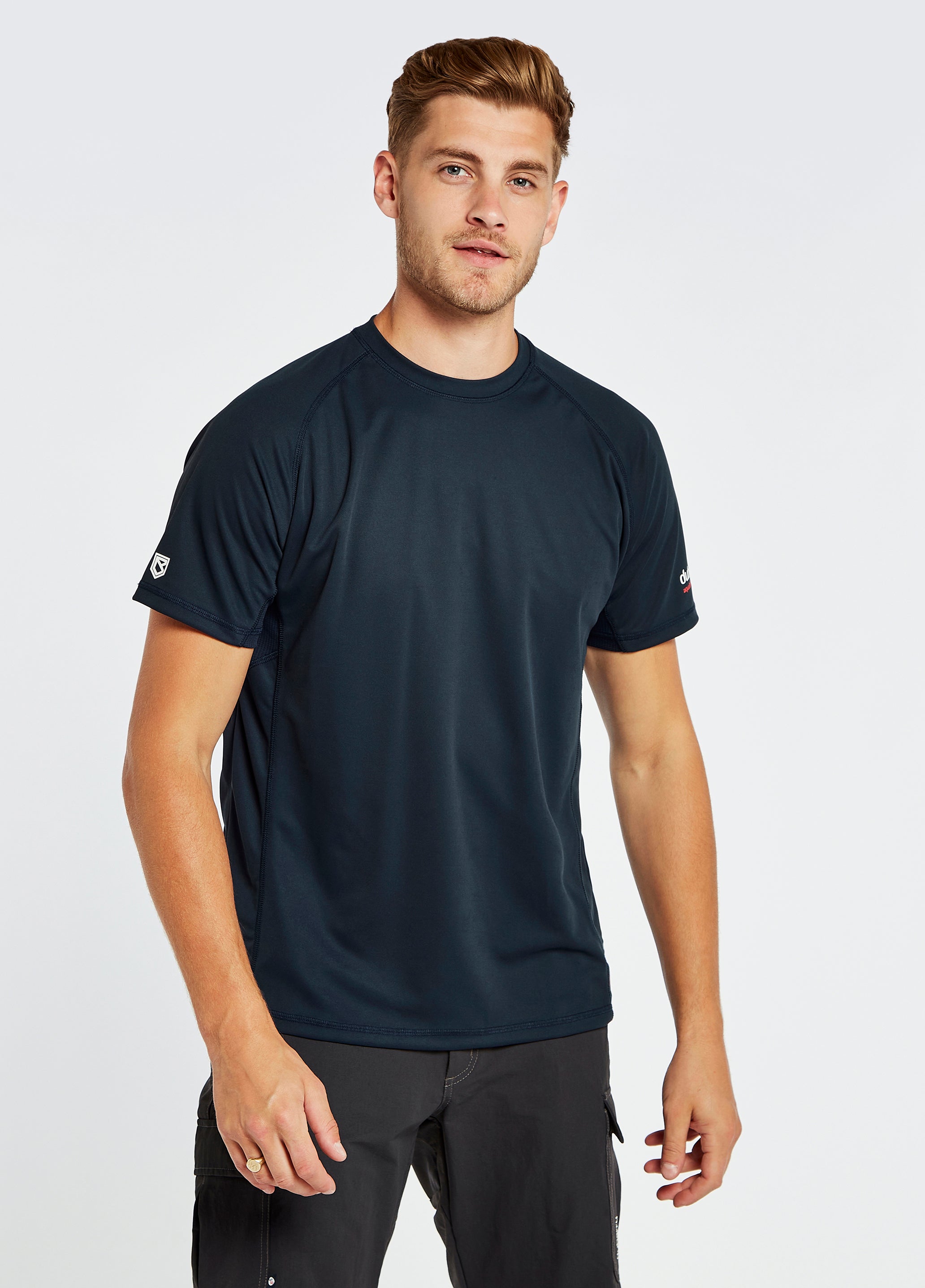 Tangier Men’s Short-Sleeved Technical T-Shirt - Navy