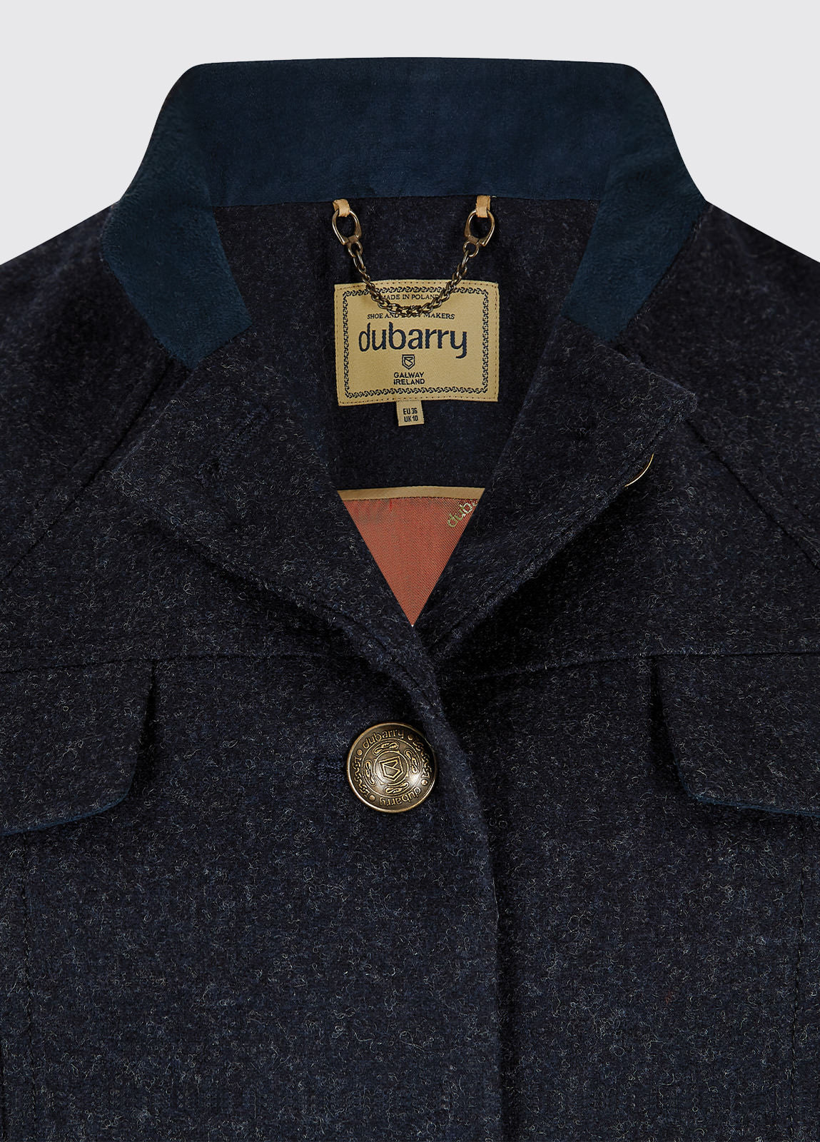 Coolepark Tweed Coat - Navy