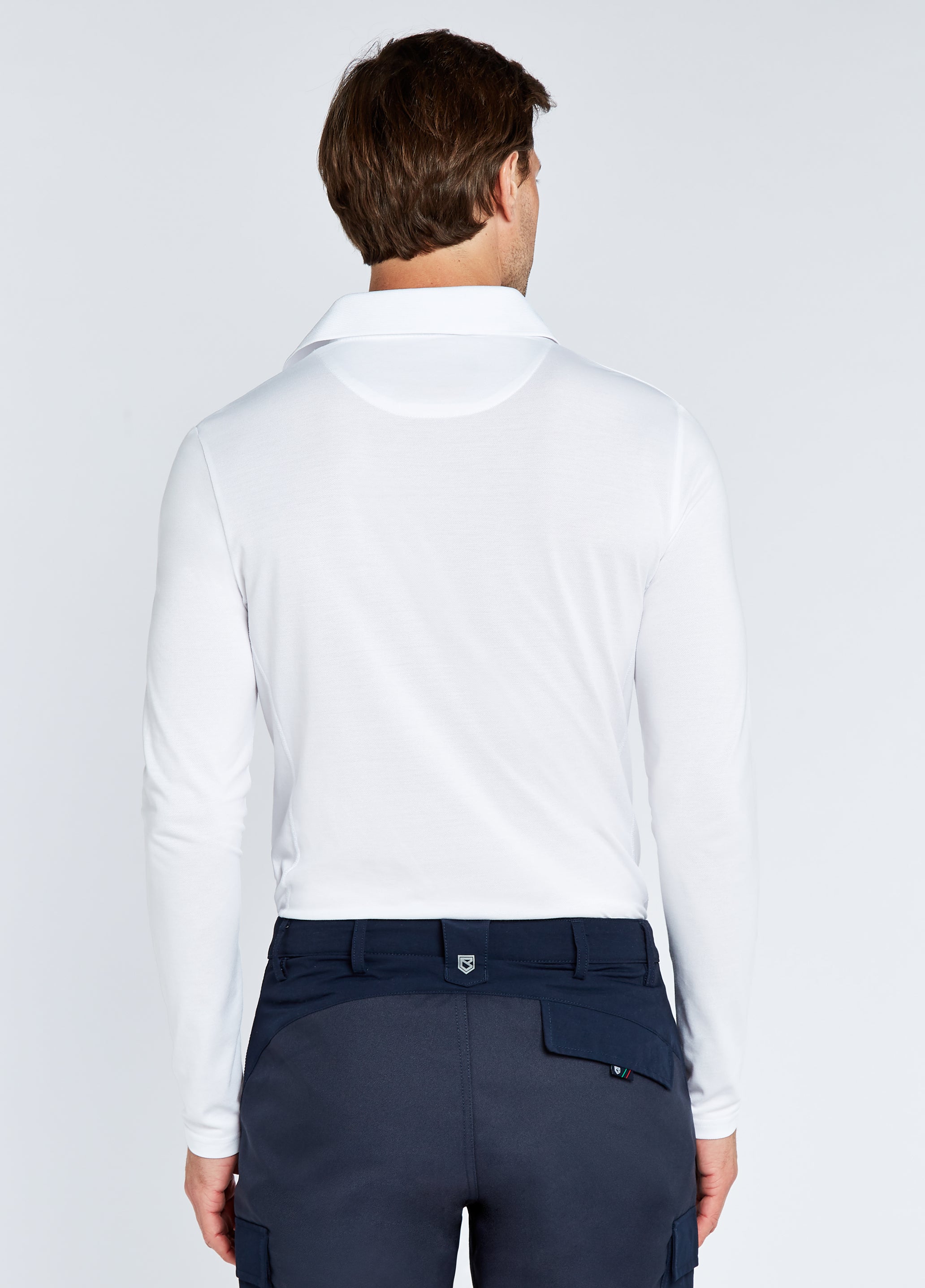 Freshford Unisex Long-sleeved Polo - White