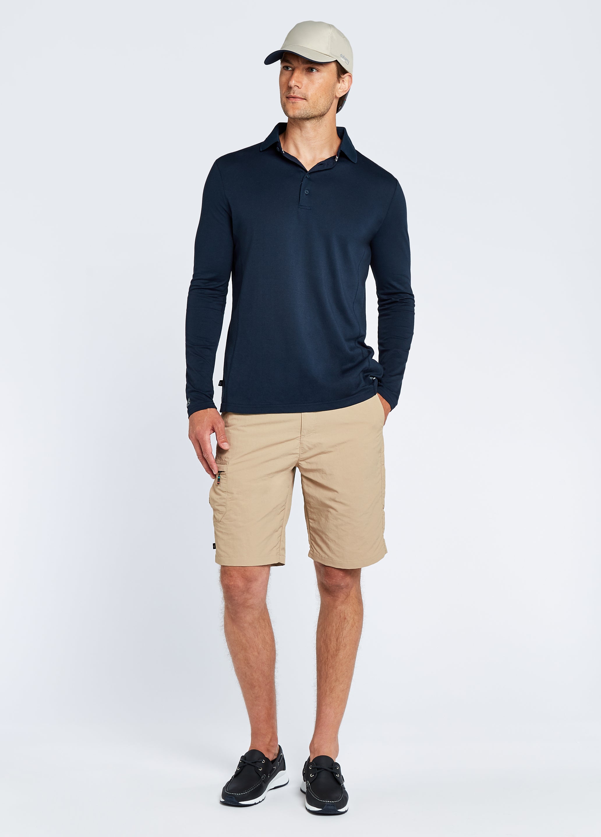 Freshford Unisex Long-sleeved Polo - Navy