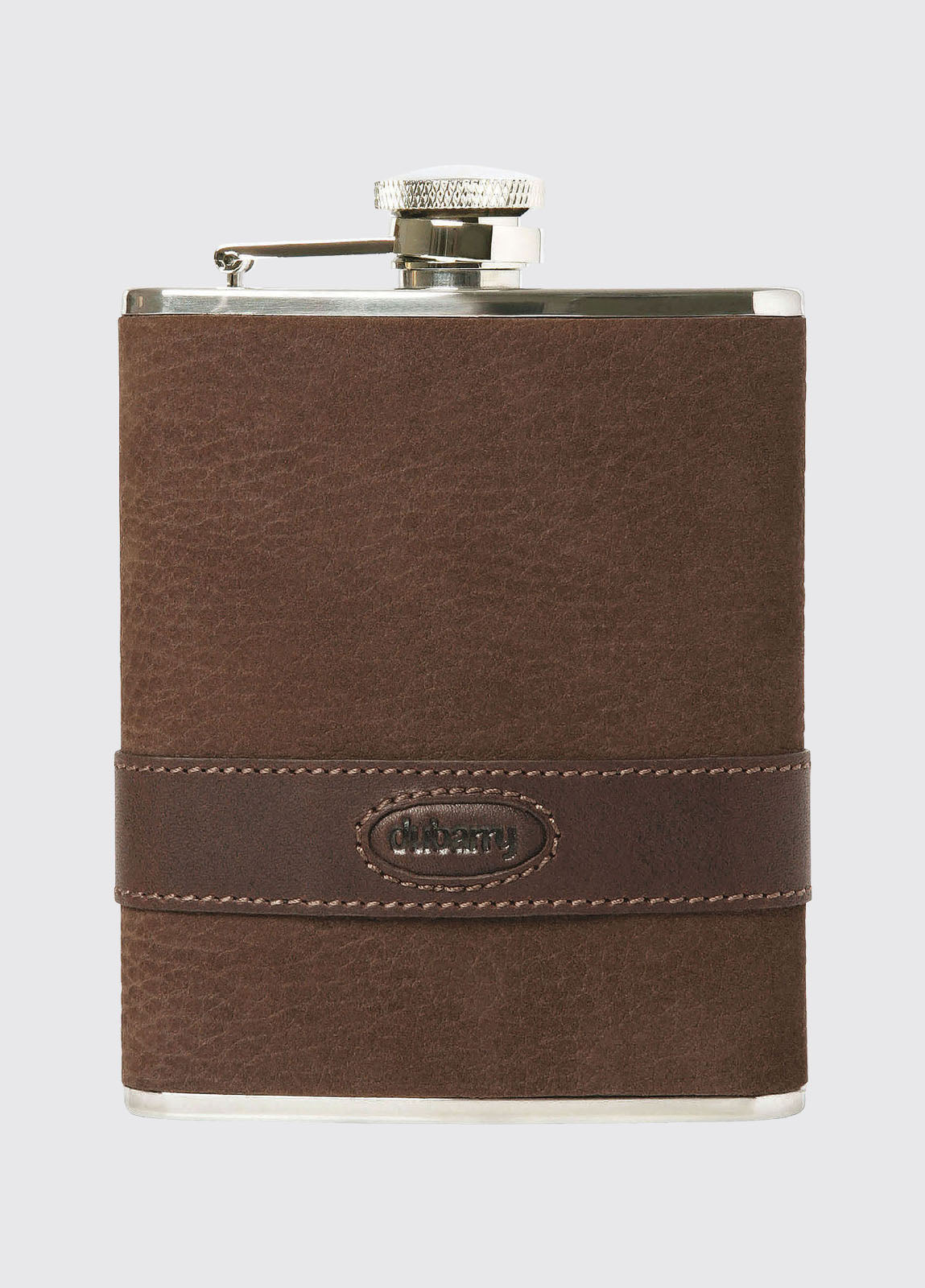 Rugby Hipflask - Walnut