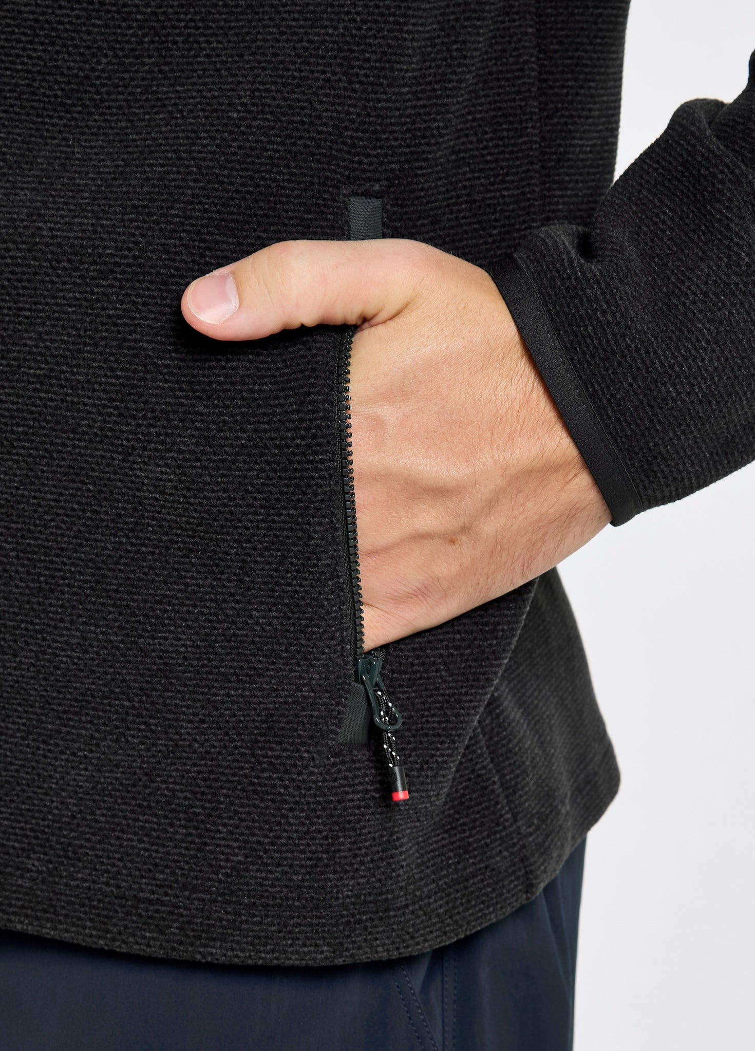 Lucia Fleece Woven Combo Jacket - Graphite