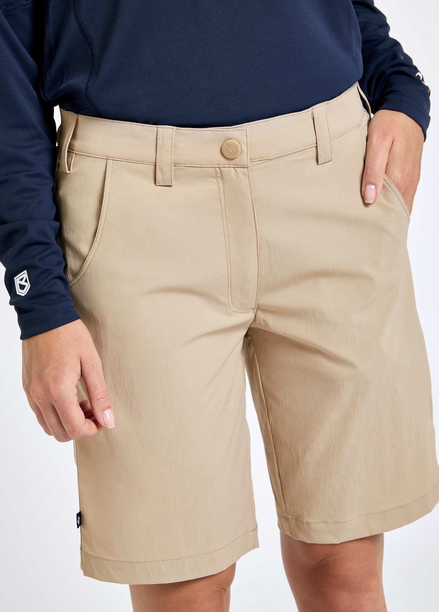 Nice Womens Crew Shorts - Sand