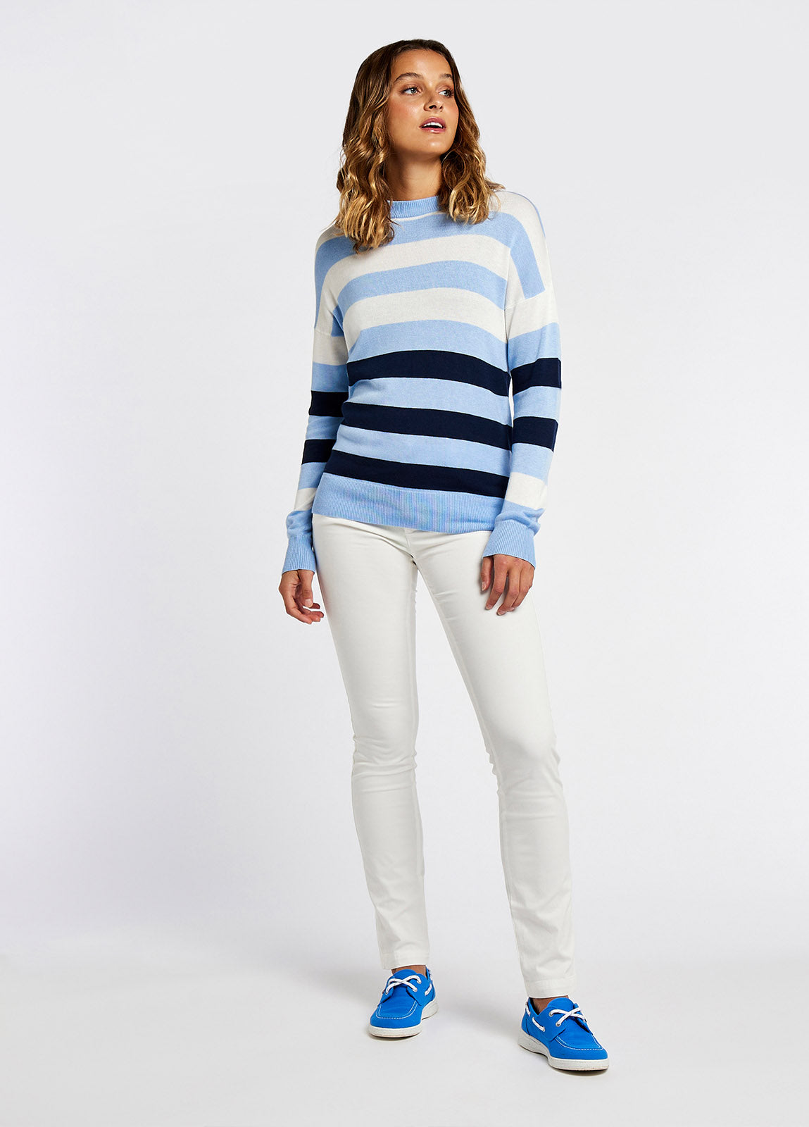 Aranmore Crew Neck Sweater - Light Sky