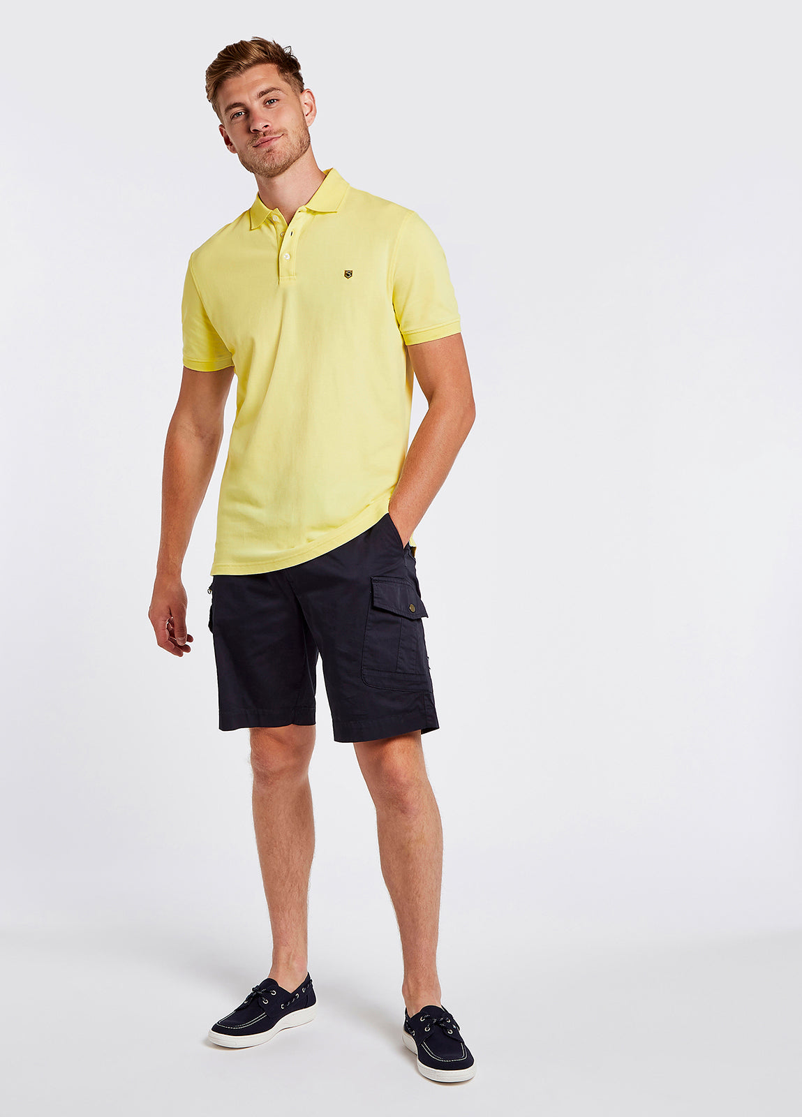 Quinlan 4-way Stretch Polo- Citrus