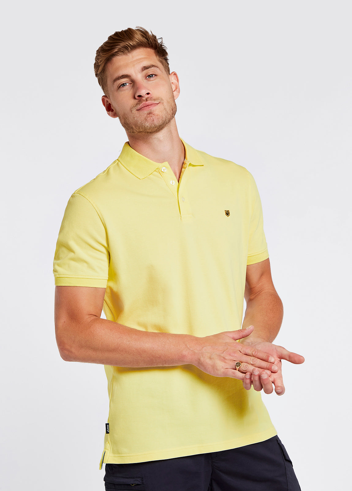 Quinlan 4-way Stretch Polo- Citrus