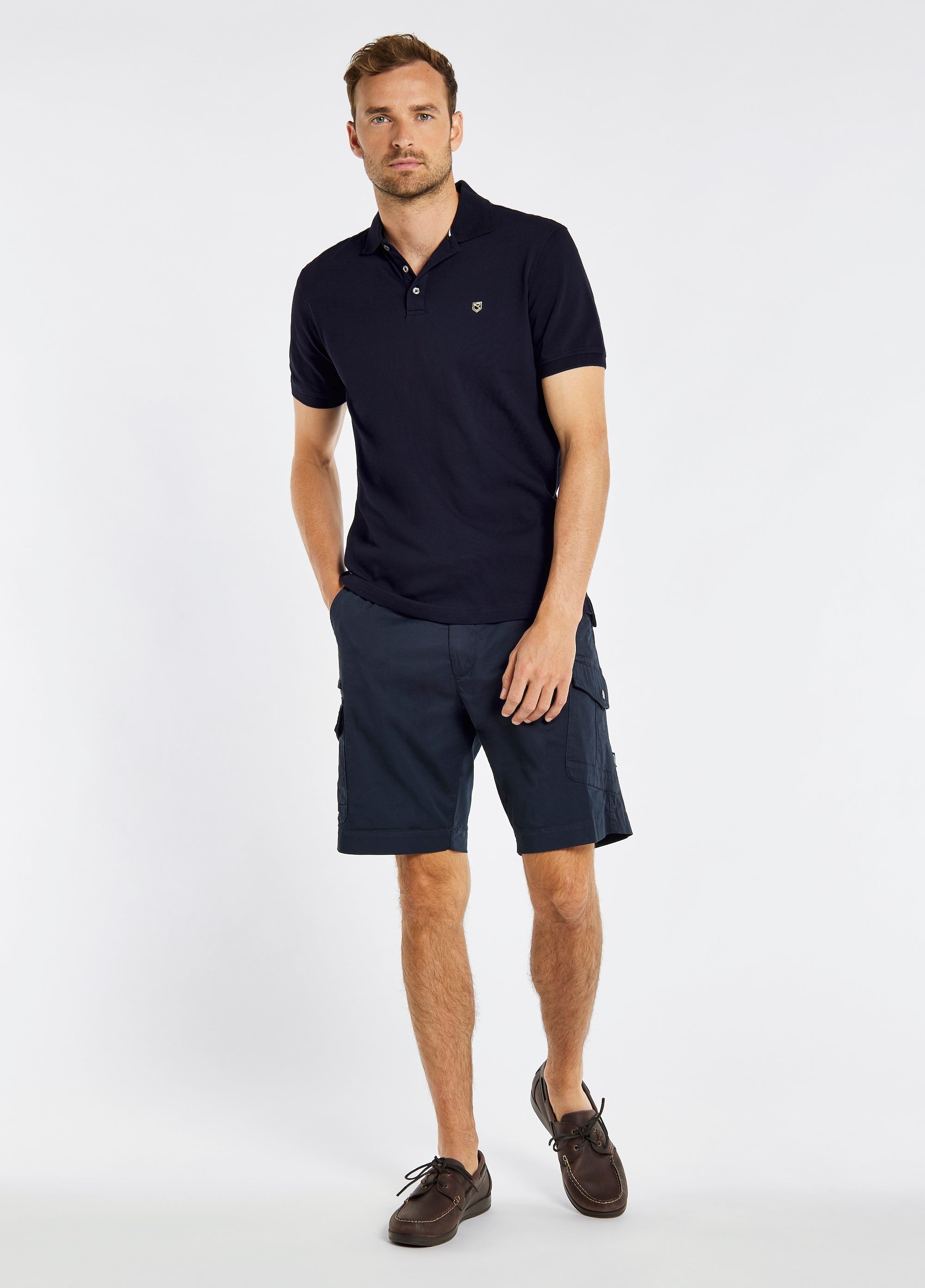 Quinlan 4-way Stretch Polo - Navy