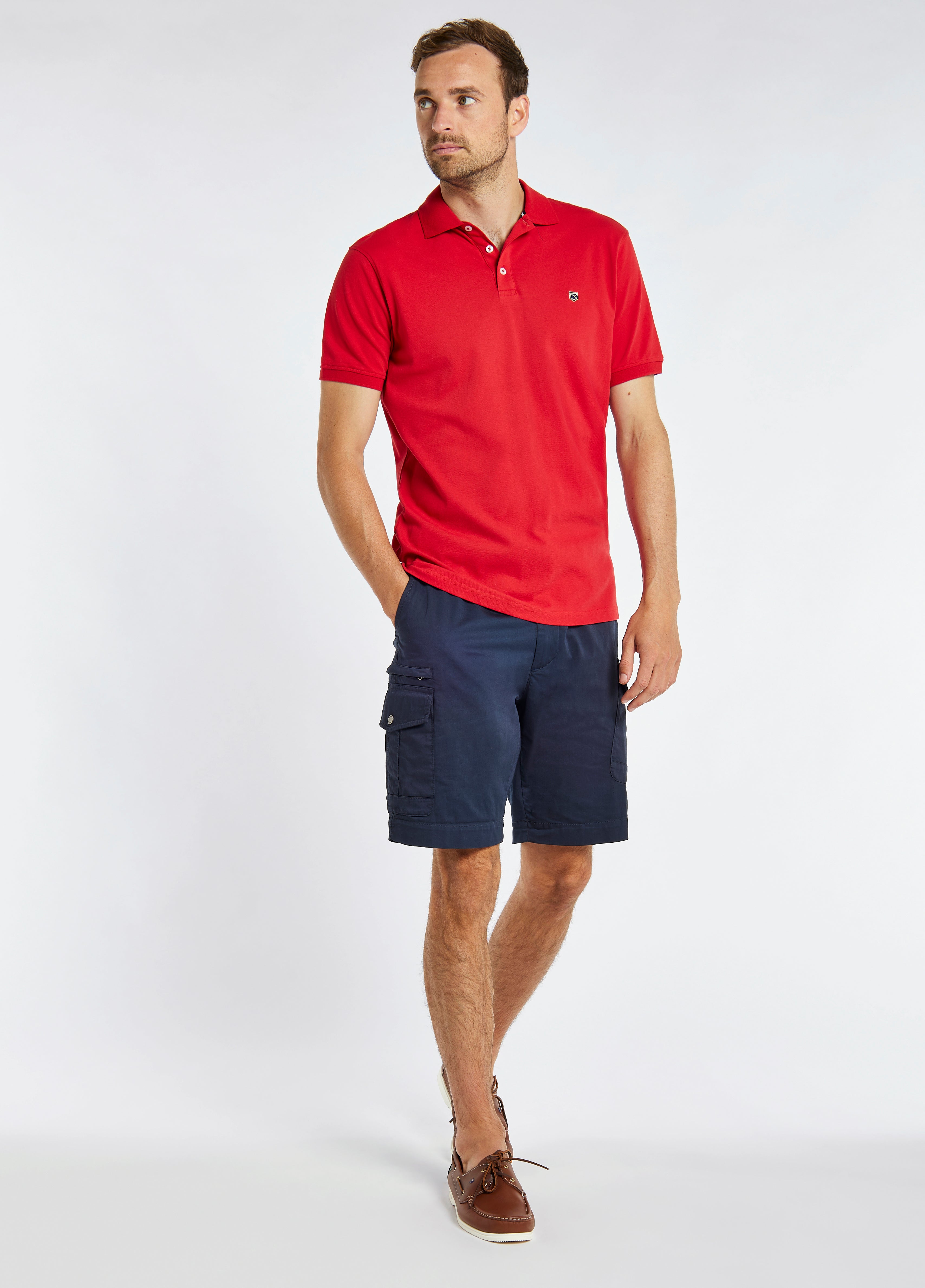 Quinlan 4-way Stretch Polo - Engine Red