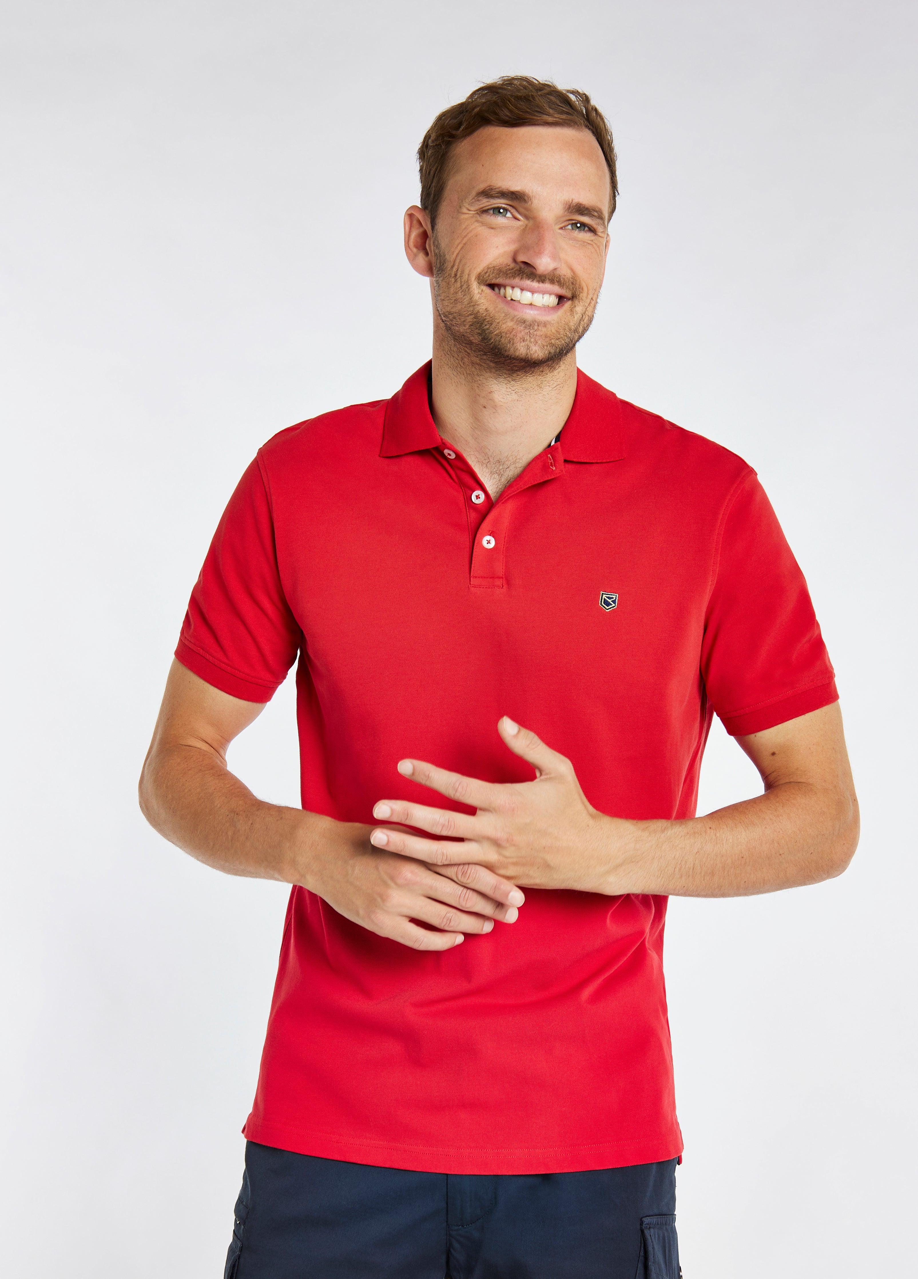 Quinlan 4-way Stretch Polo - Engine Red