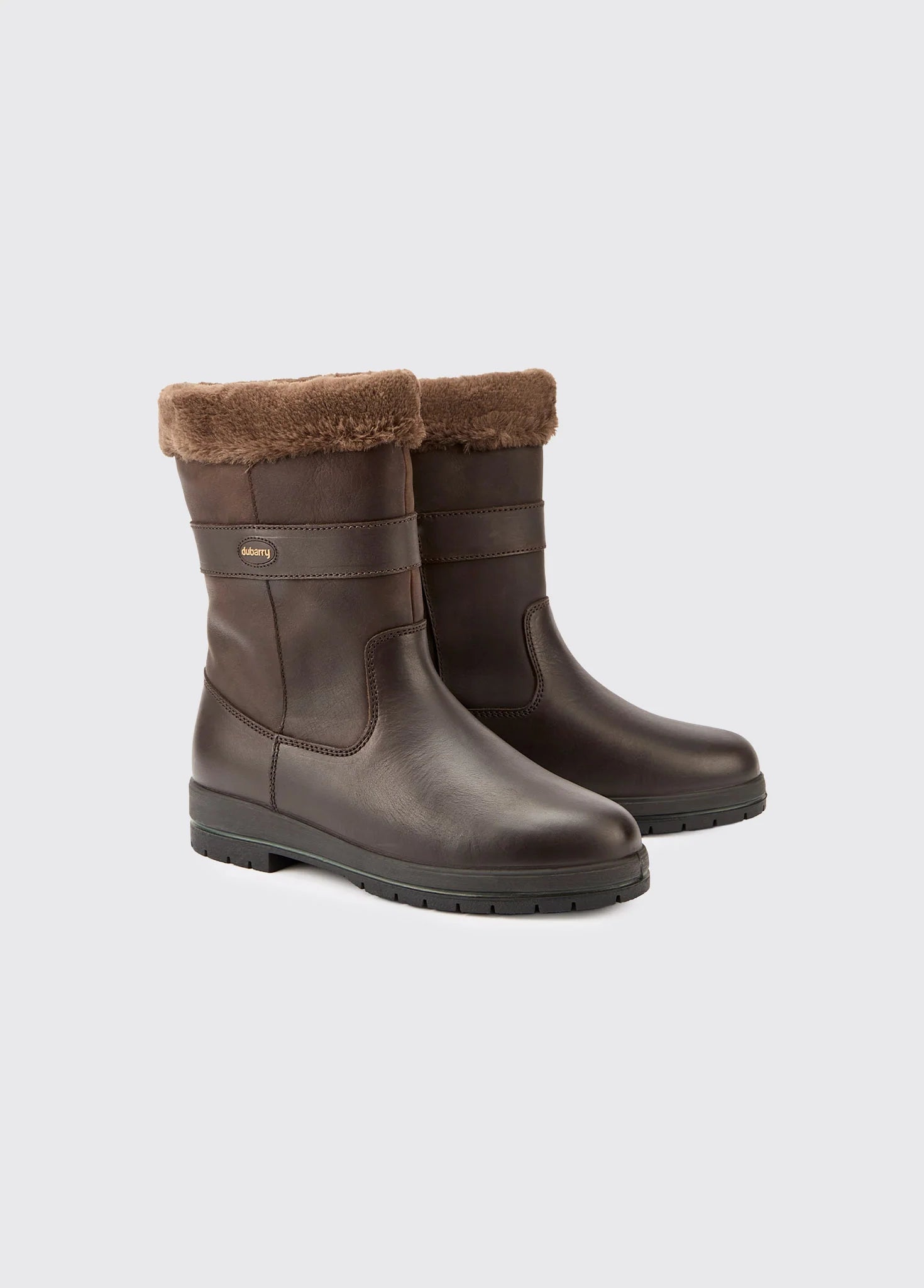 Foxrock Fur Lined County Boot - Mocha