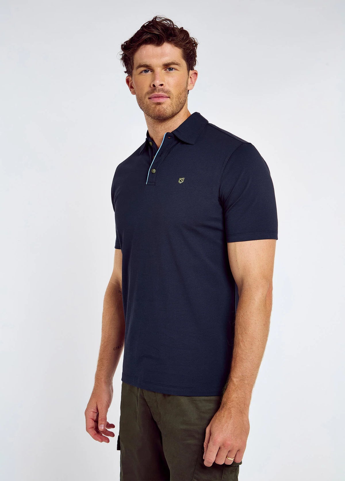 Men’s Kilmurray Three-Button Polo - Navy