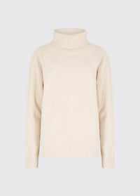 Belleek Chunky Roll Neck Sweater - Chalk