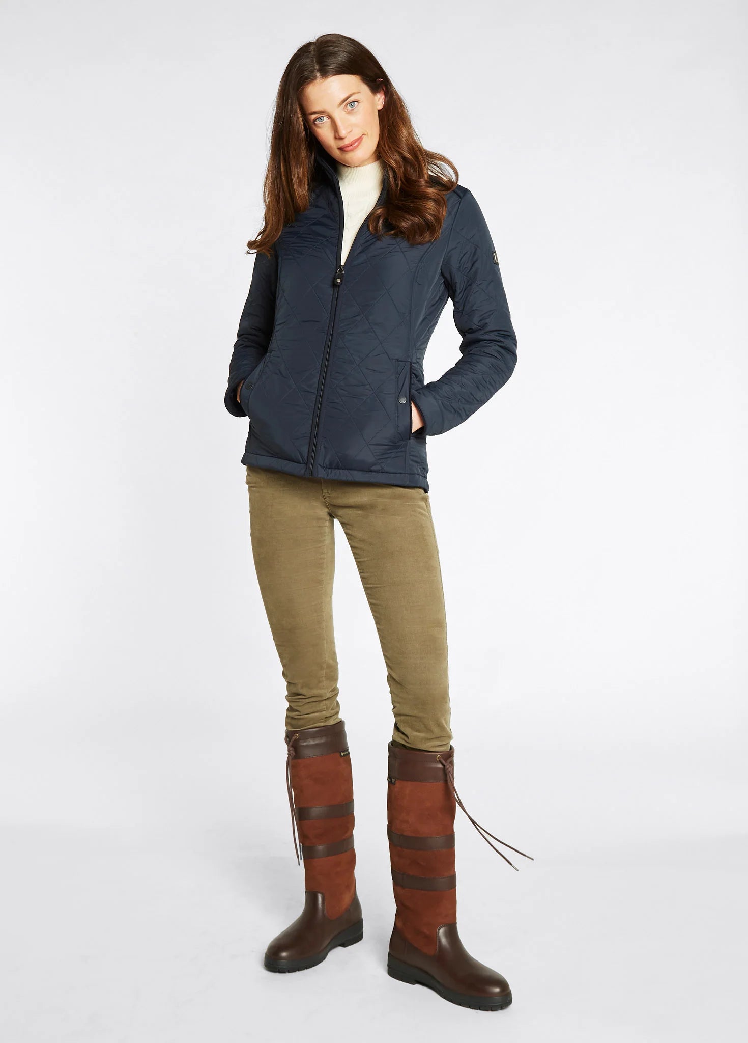 Glenfarne Women’s Quilted Jacket - Navy