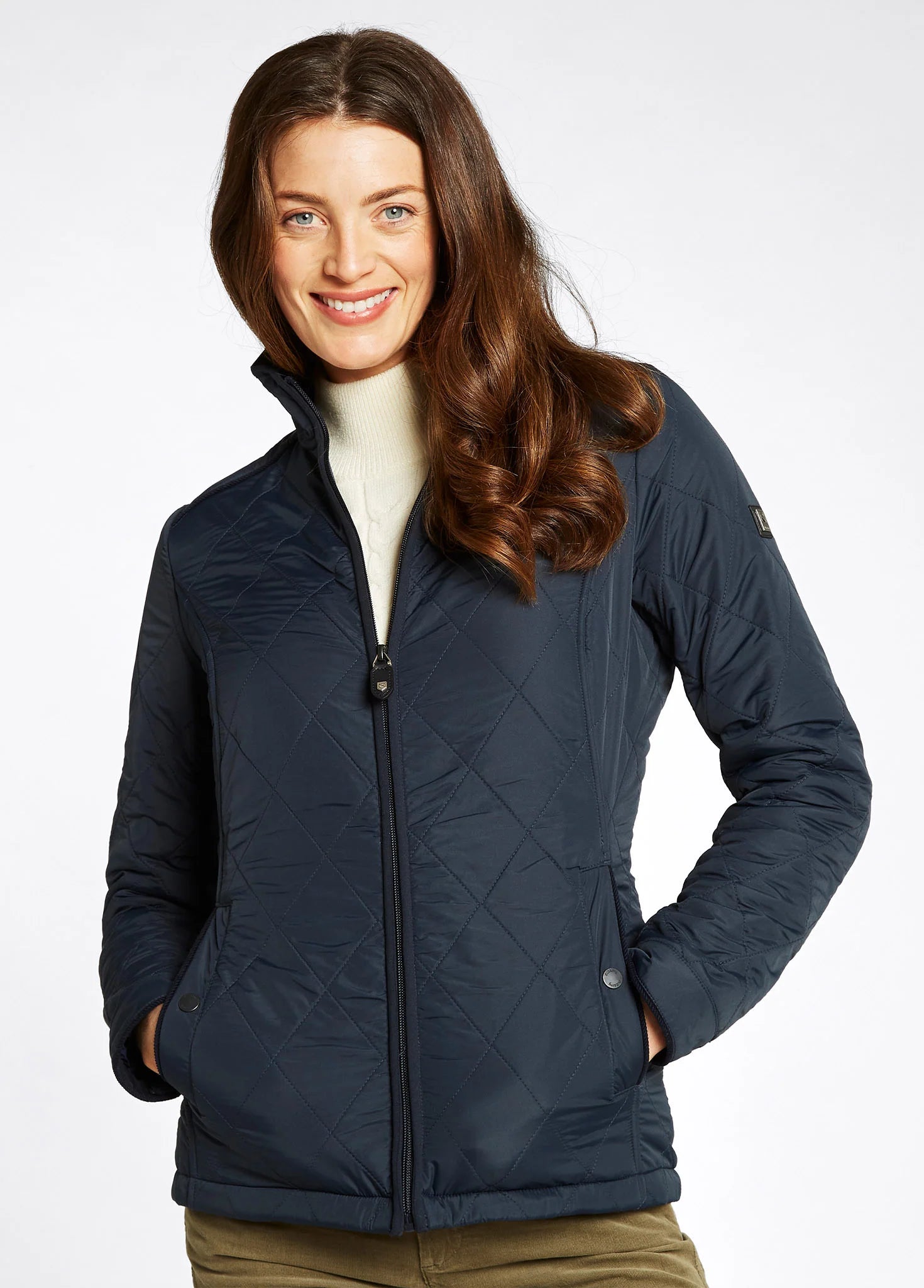 Glenfarne Women’s Quilted Jacket - Navy