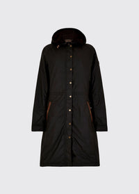 Redington Ladies Long Wax Coat - Black