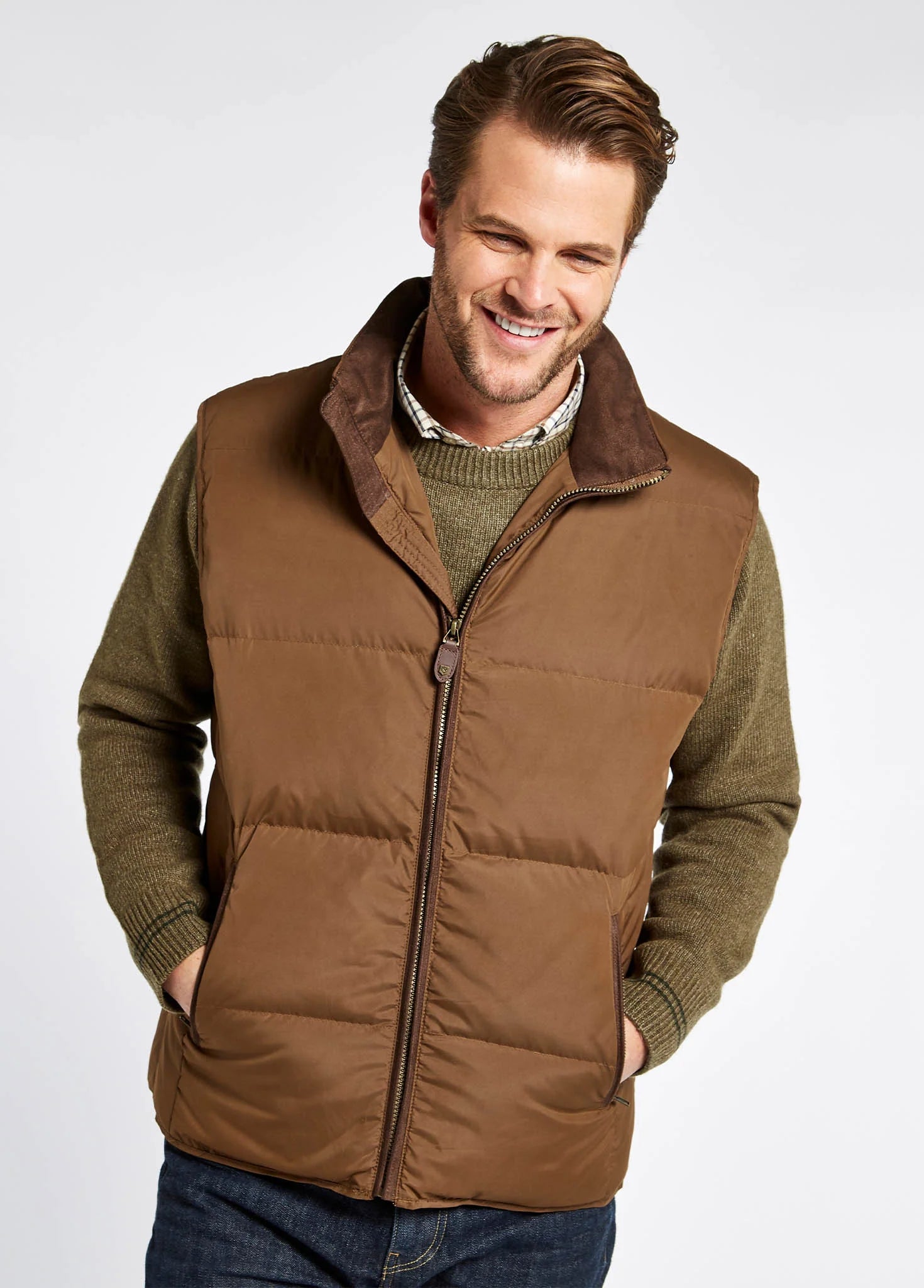 Graystown Down Gilet - Walnut