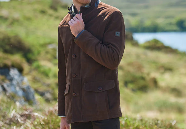 Moore Leather Jacket - Walnut hover image