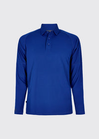 Piraeus Men's Long Sleeve Technical Polo - Ultra Marine