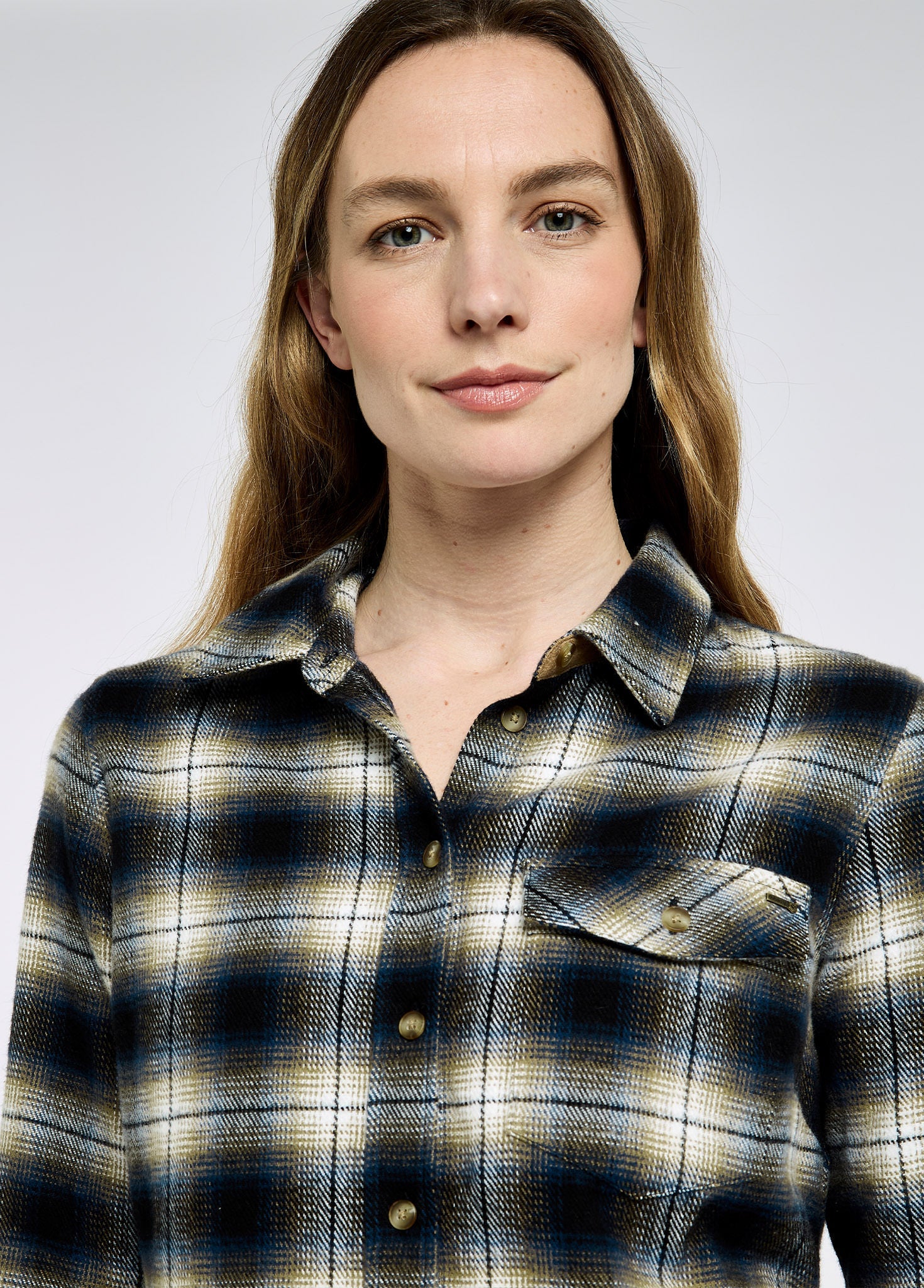Wildprivet Women’s hunting check shirt - Navy