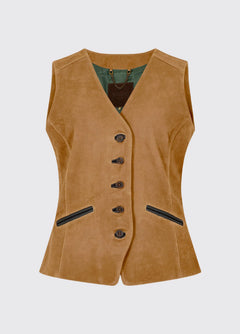 Greville Ladies Tailored Waistcoat - Tan