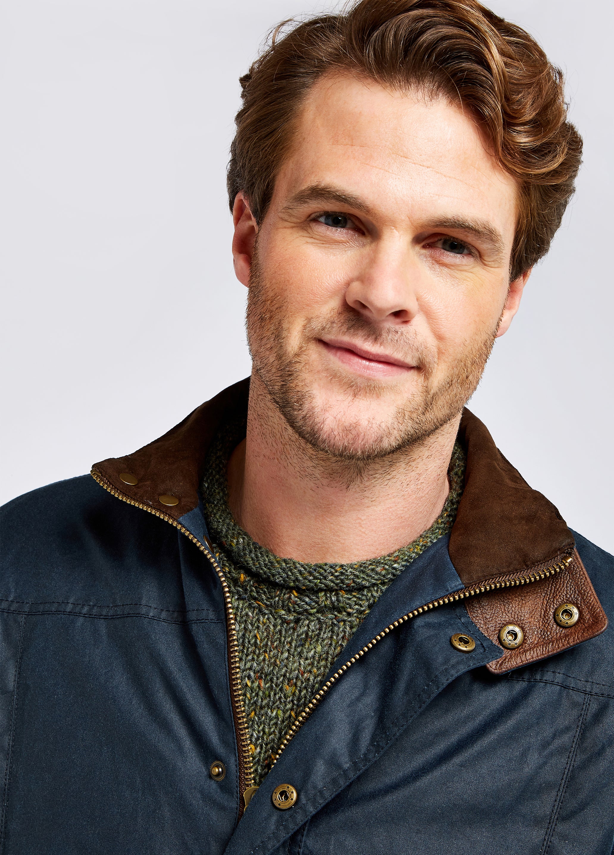 Carrickfergus Waxed Jacket - Ocean Blue