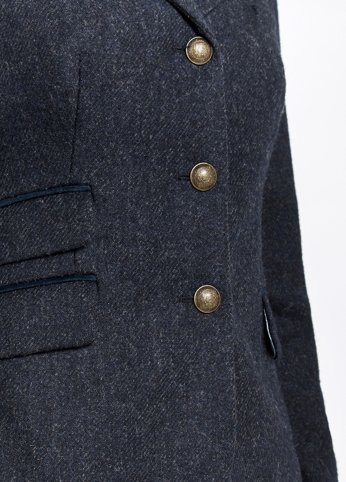 Buttercup Tweed Jacket - Navy